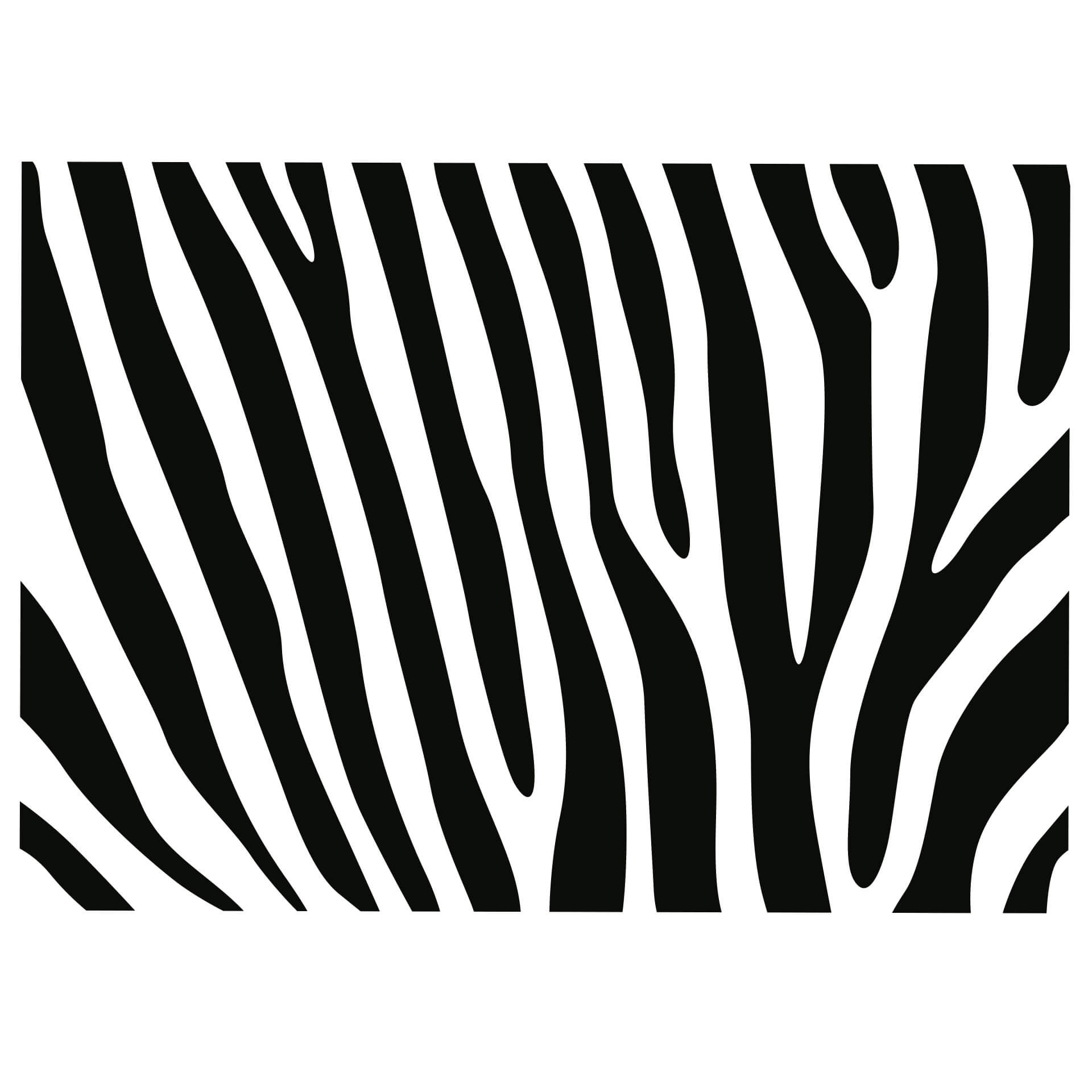 Wallsticker Zebra Mønster 1