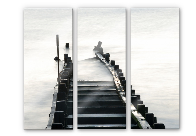 Tableau en verre acrylique - Way to nowhere (3 parties)