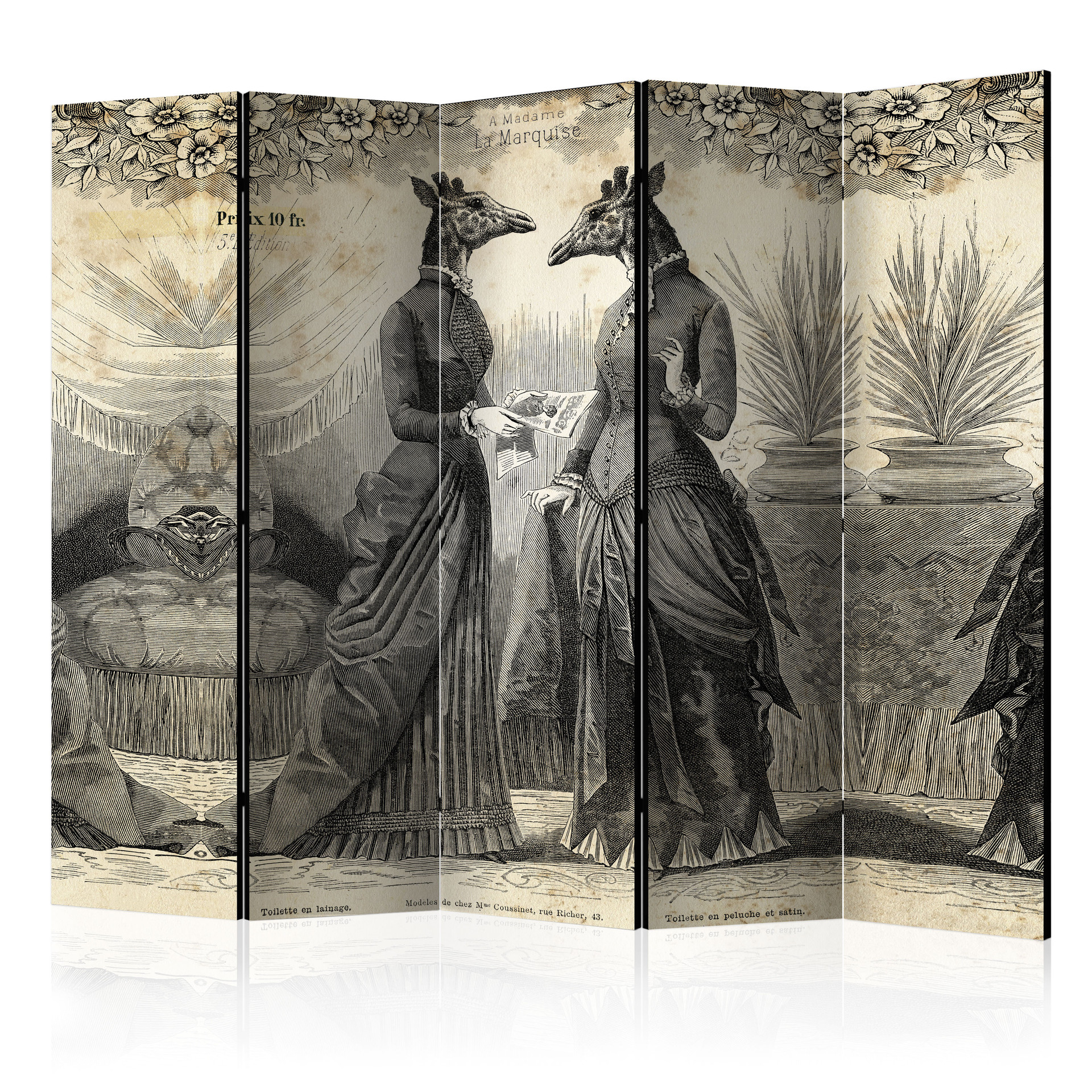 Screen room divider - Underholdning, 3-delt