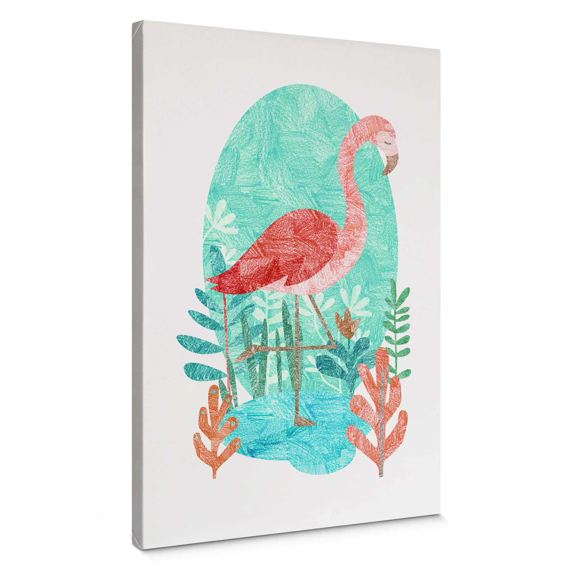 Obraz na płótnie Goed Blauw - The Flamingo