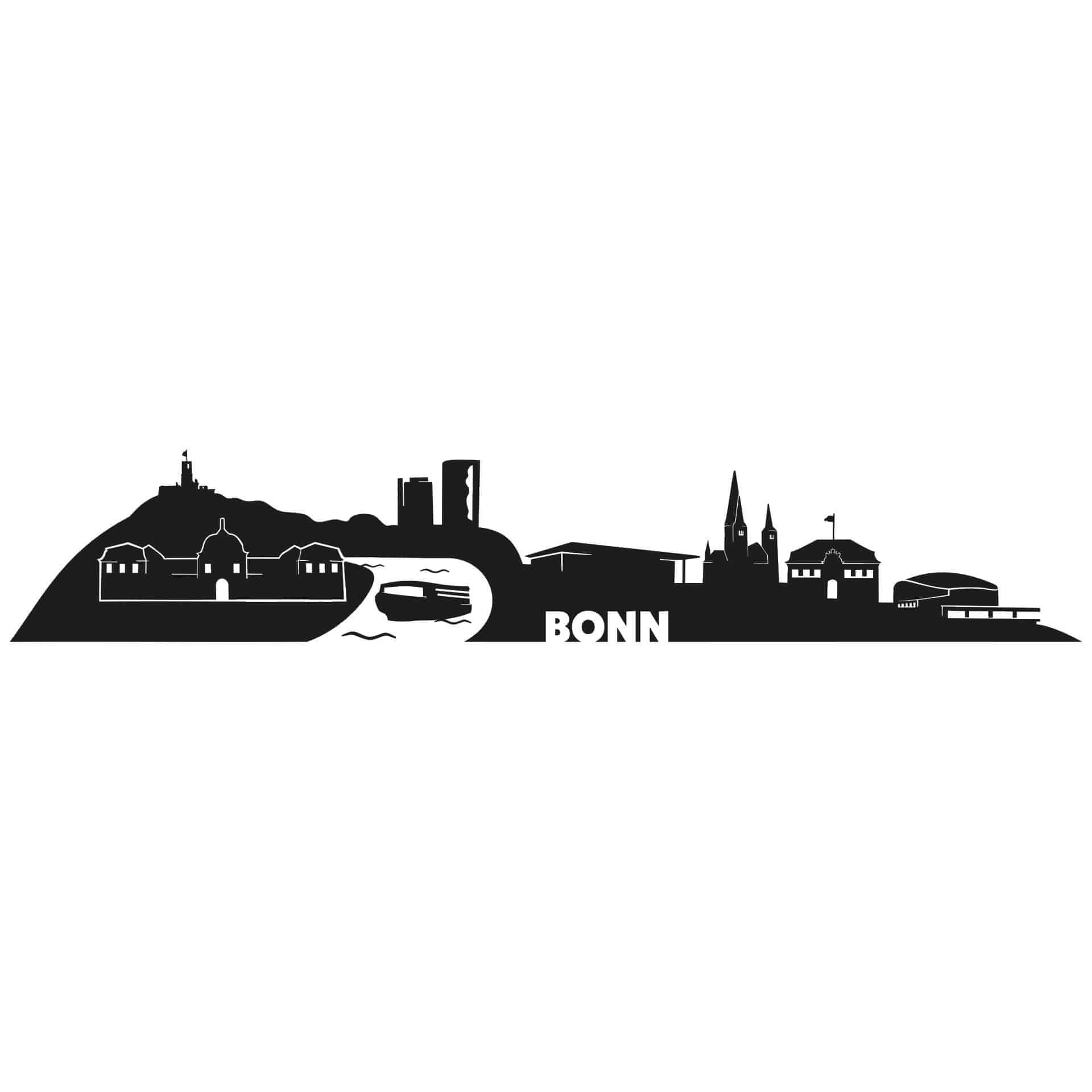 Sticker mural Skyline de Bonn
