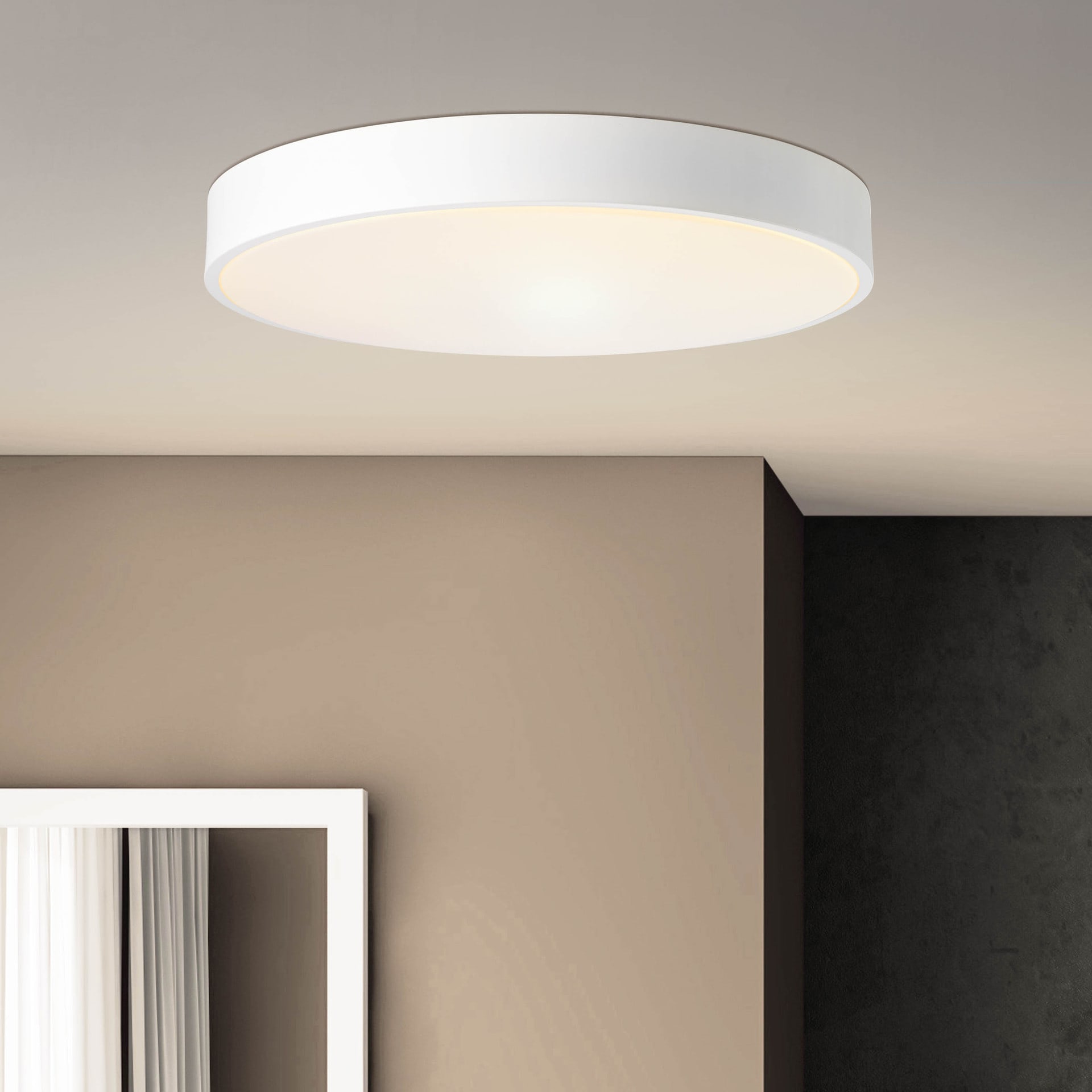 Wand- und Deckenleuchte Niklas, weiß, 8,5 x 49 cm, Lampe