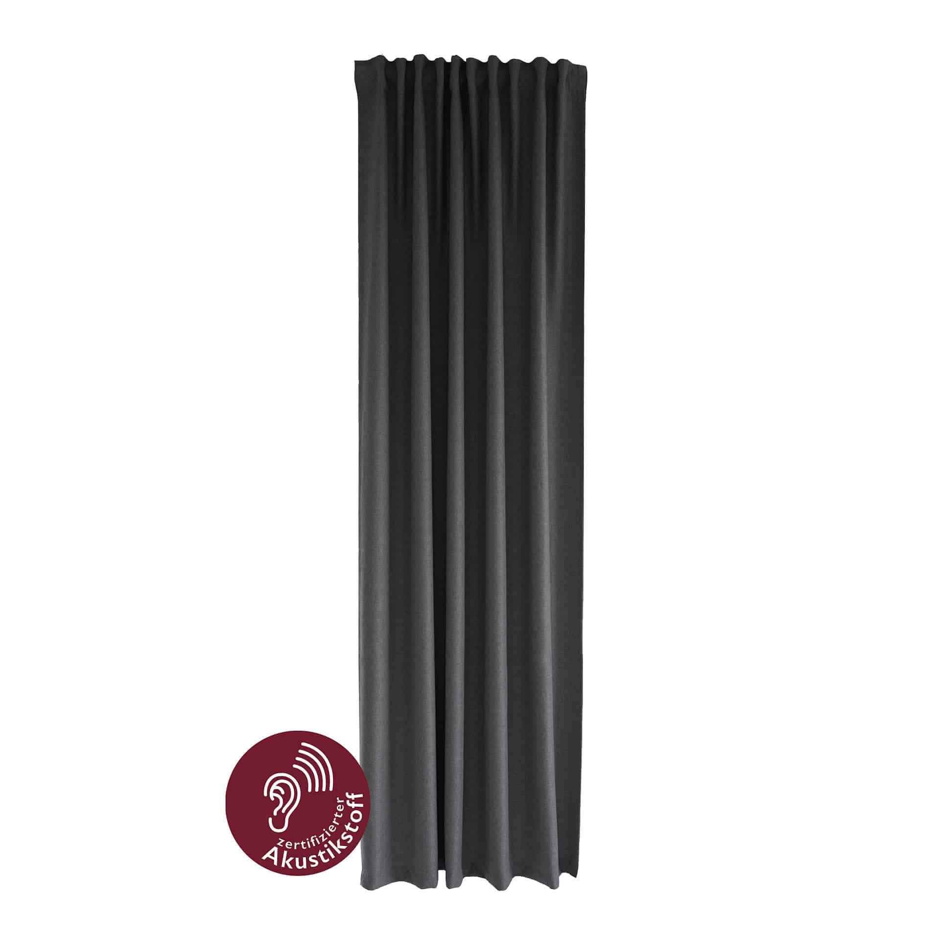 Homing Fertigschal mit verdeckten Schlaufen Allen graphit -  2,45 x 1,4 m