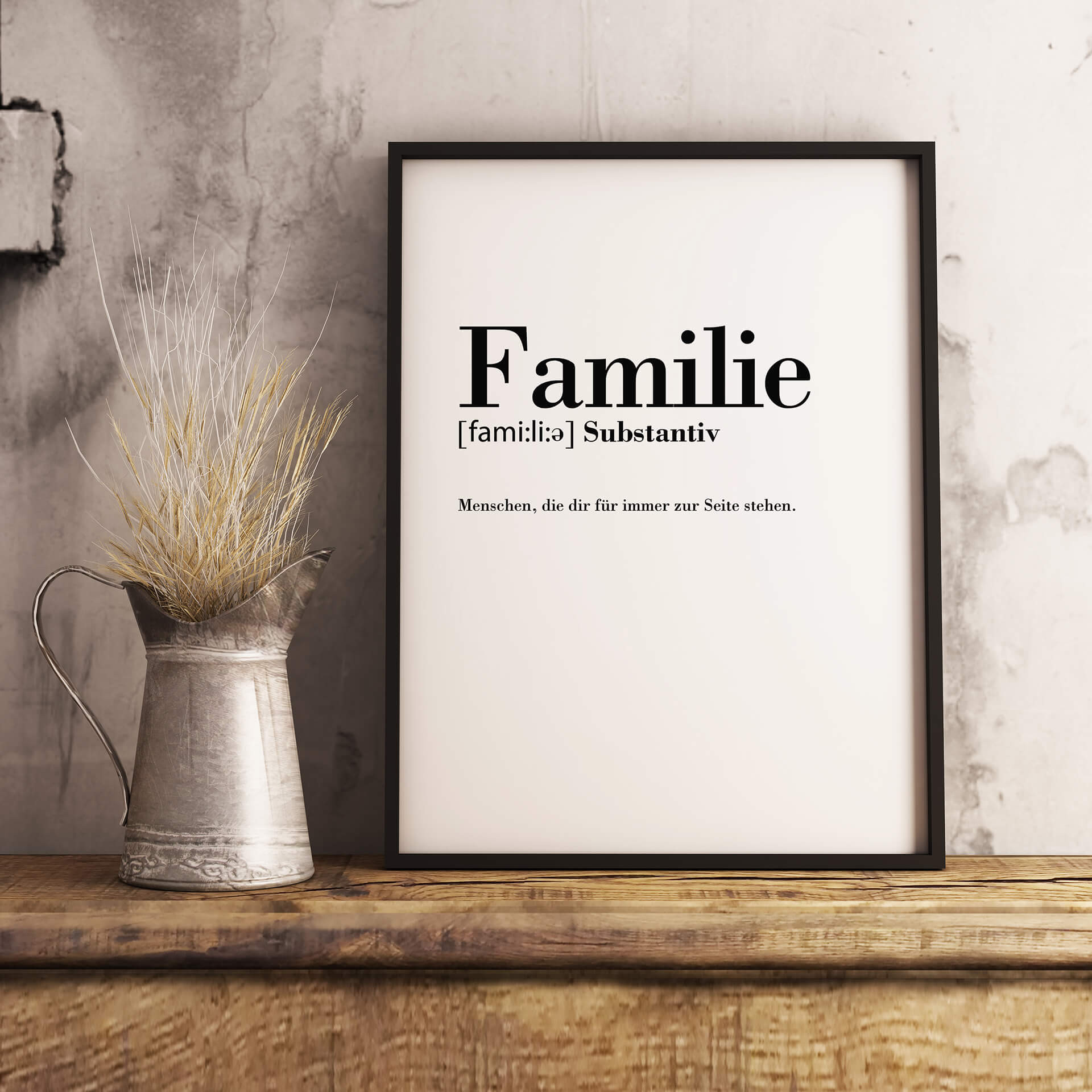 Poster Grammatik - Familie