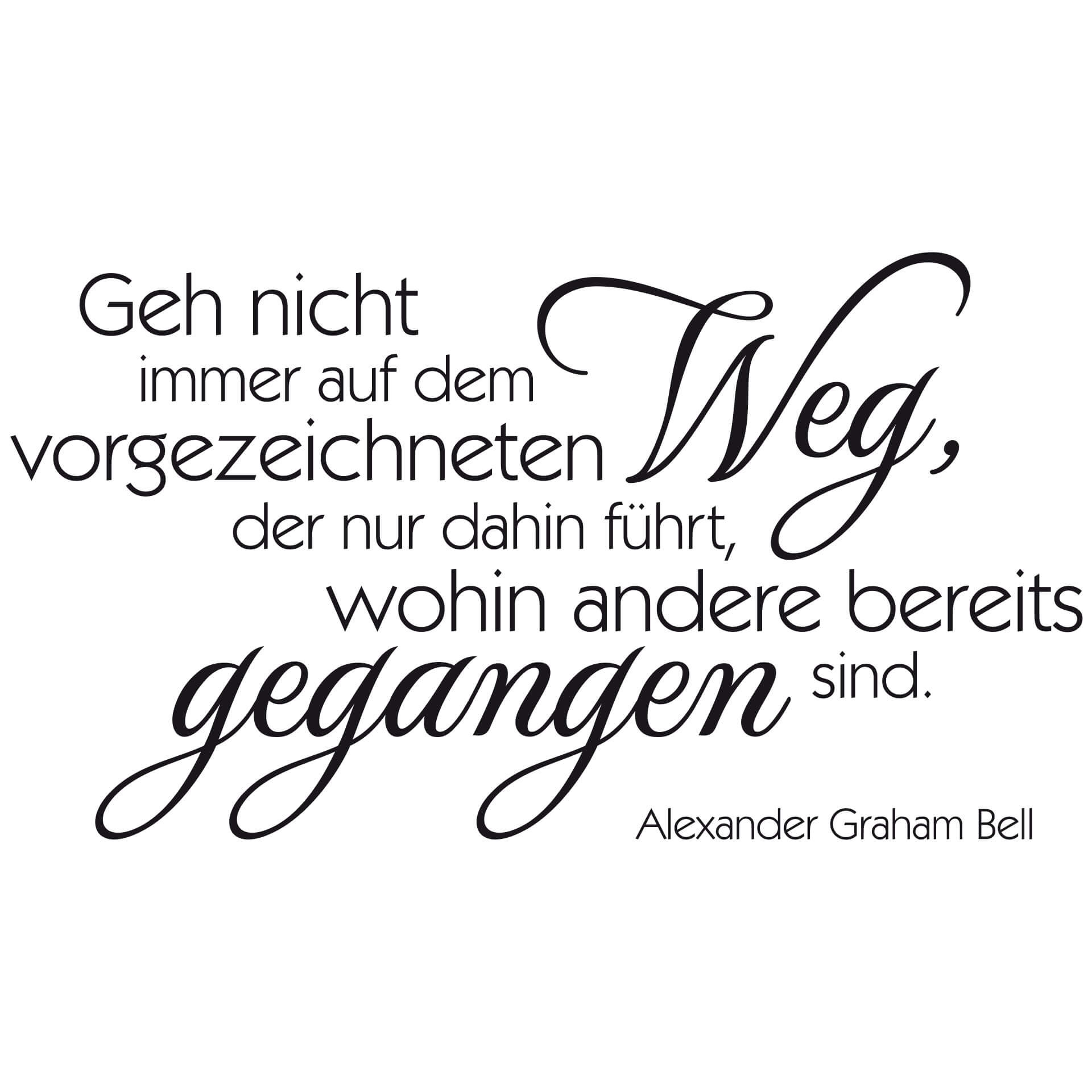 Wandtattoo Geh nicht immer...