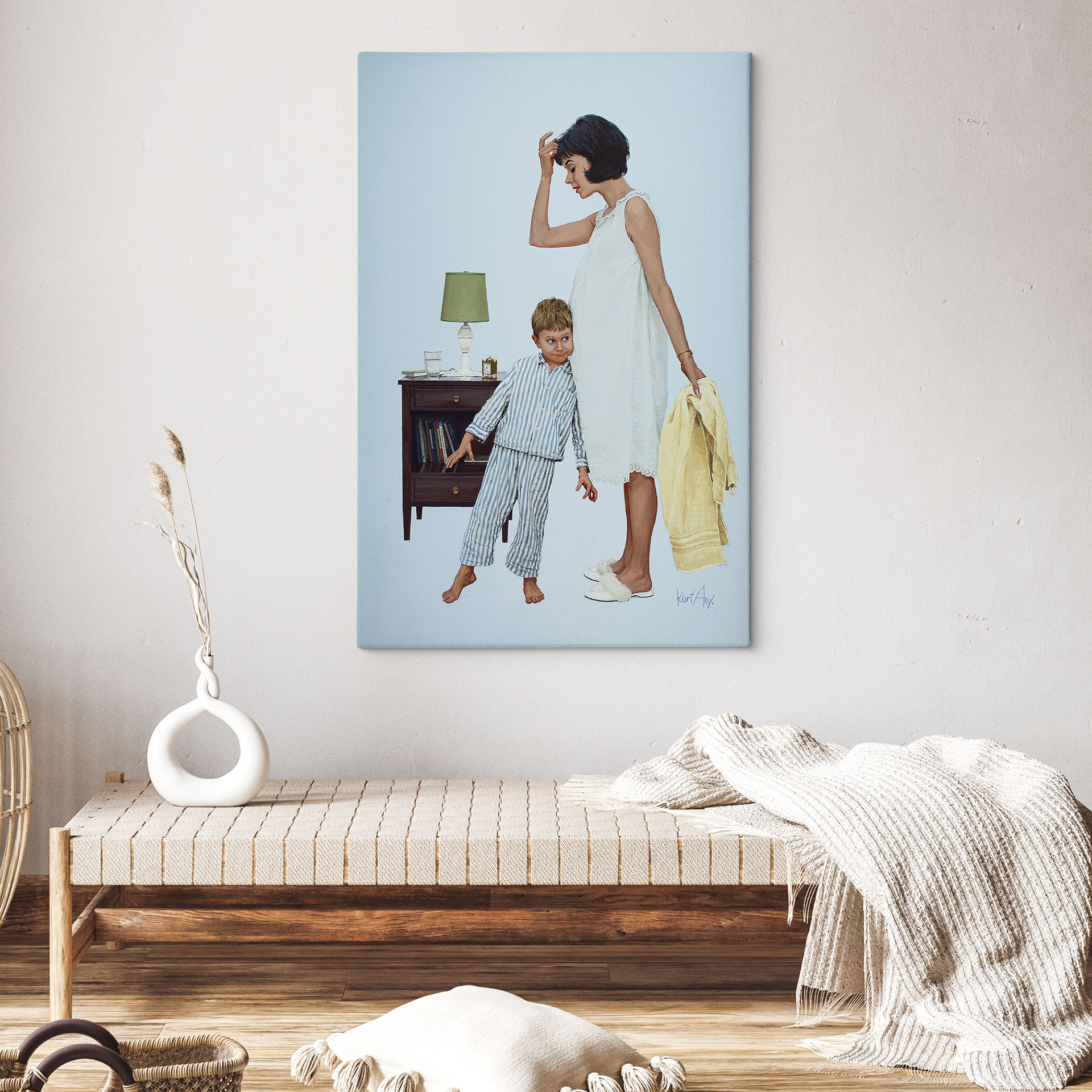 Leinwandbild Doppelter Herzschlag (1964) - Kurt Ard - 70x100 cm