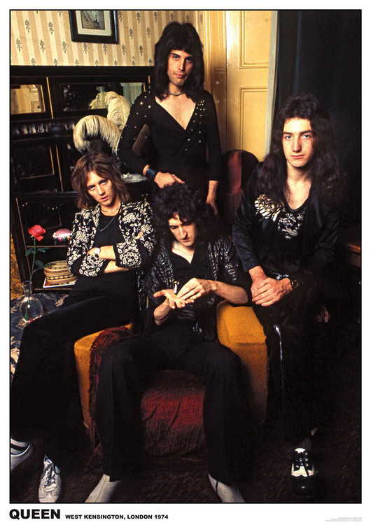 Poster Queen - London 1974, Plakat (59,4 x 84 cm)