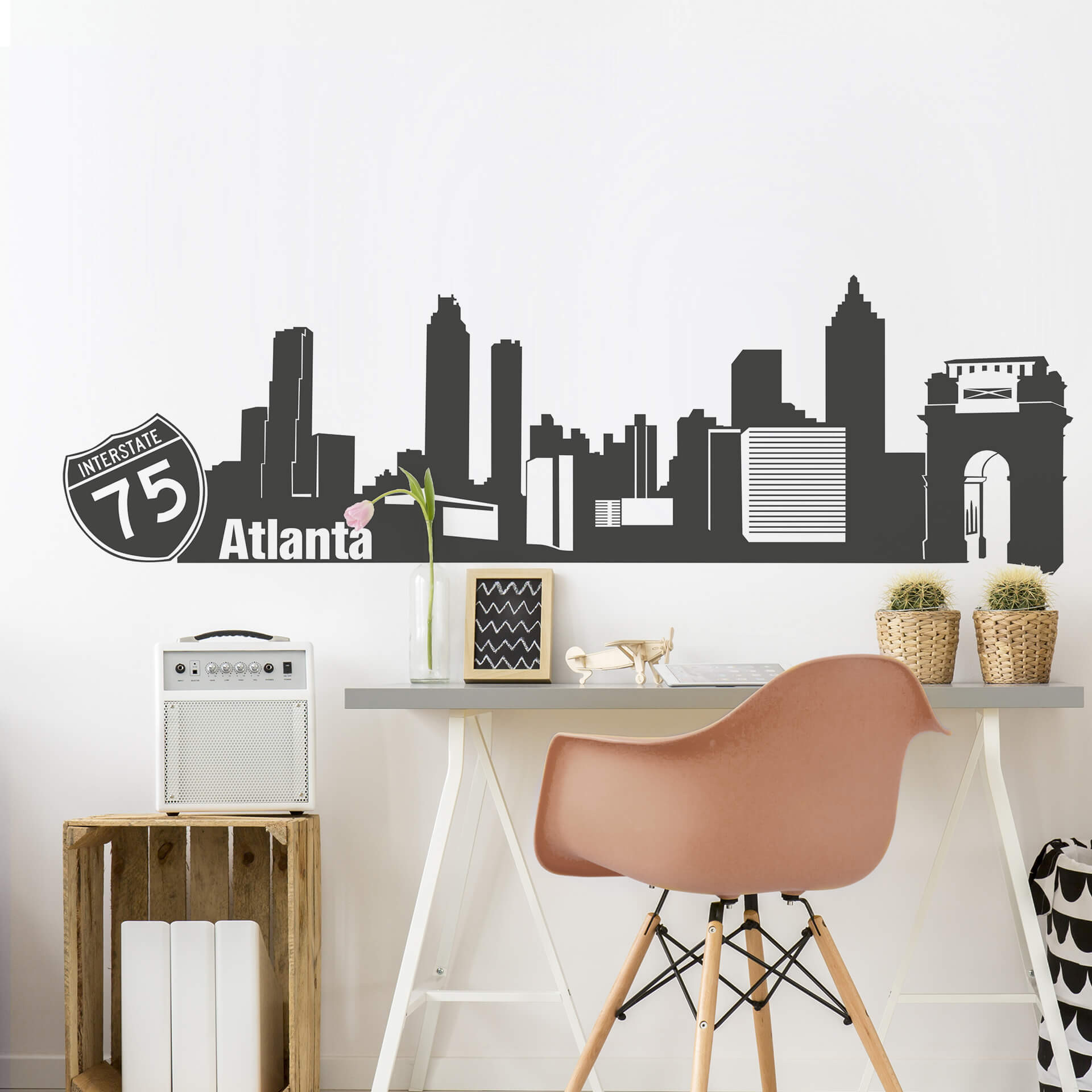 Wallsticker Atlante Skyline
