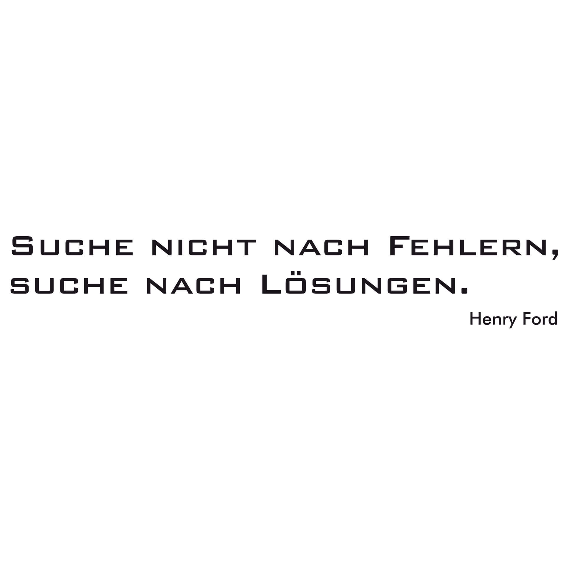 Wandtattoo Suche nicht nach Fehlern, suche nach Lösungen