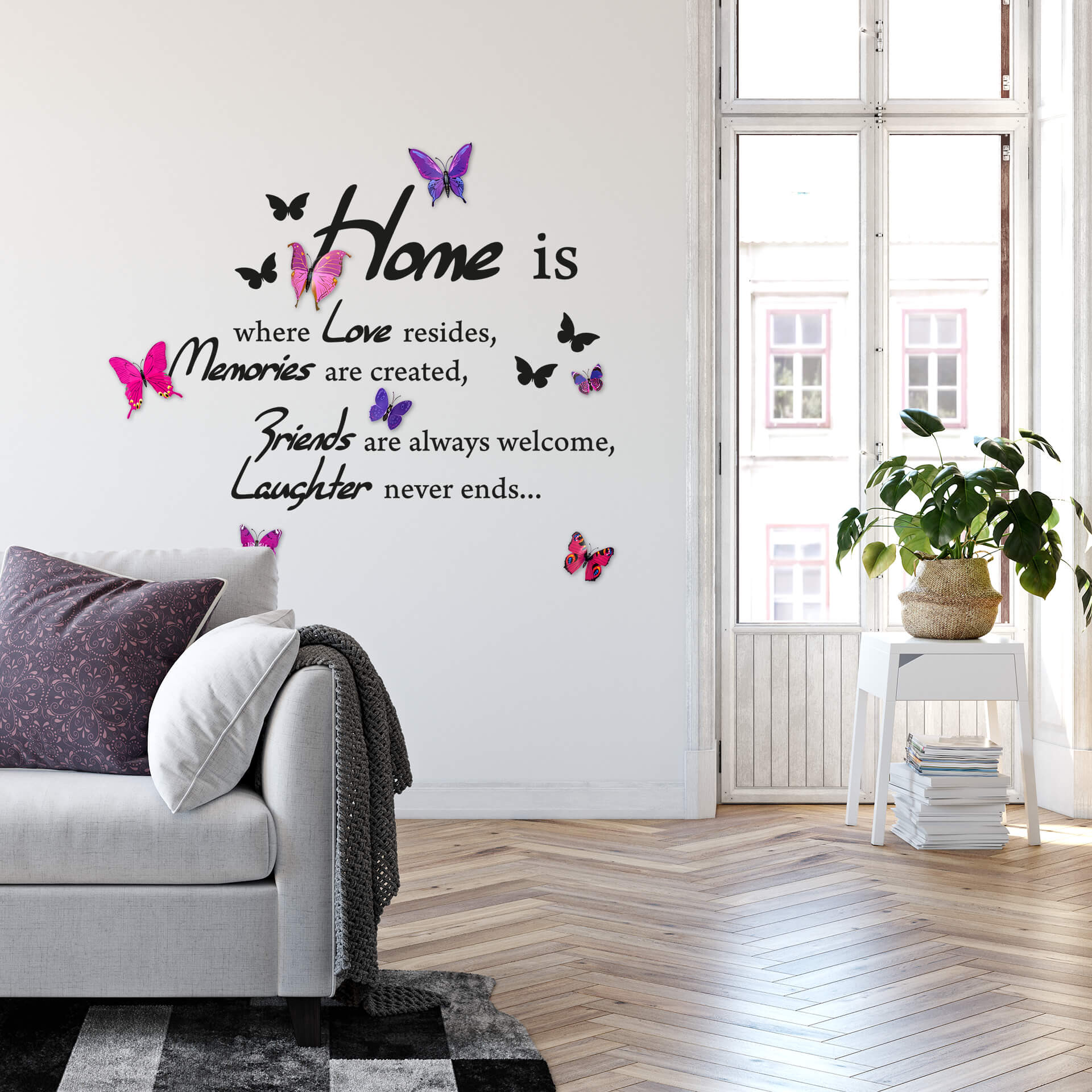 Wallsticker -  Home is where love resides