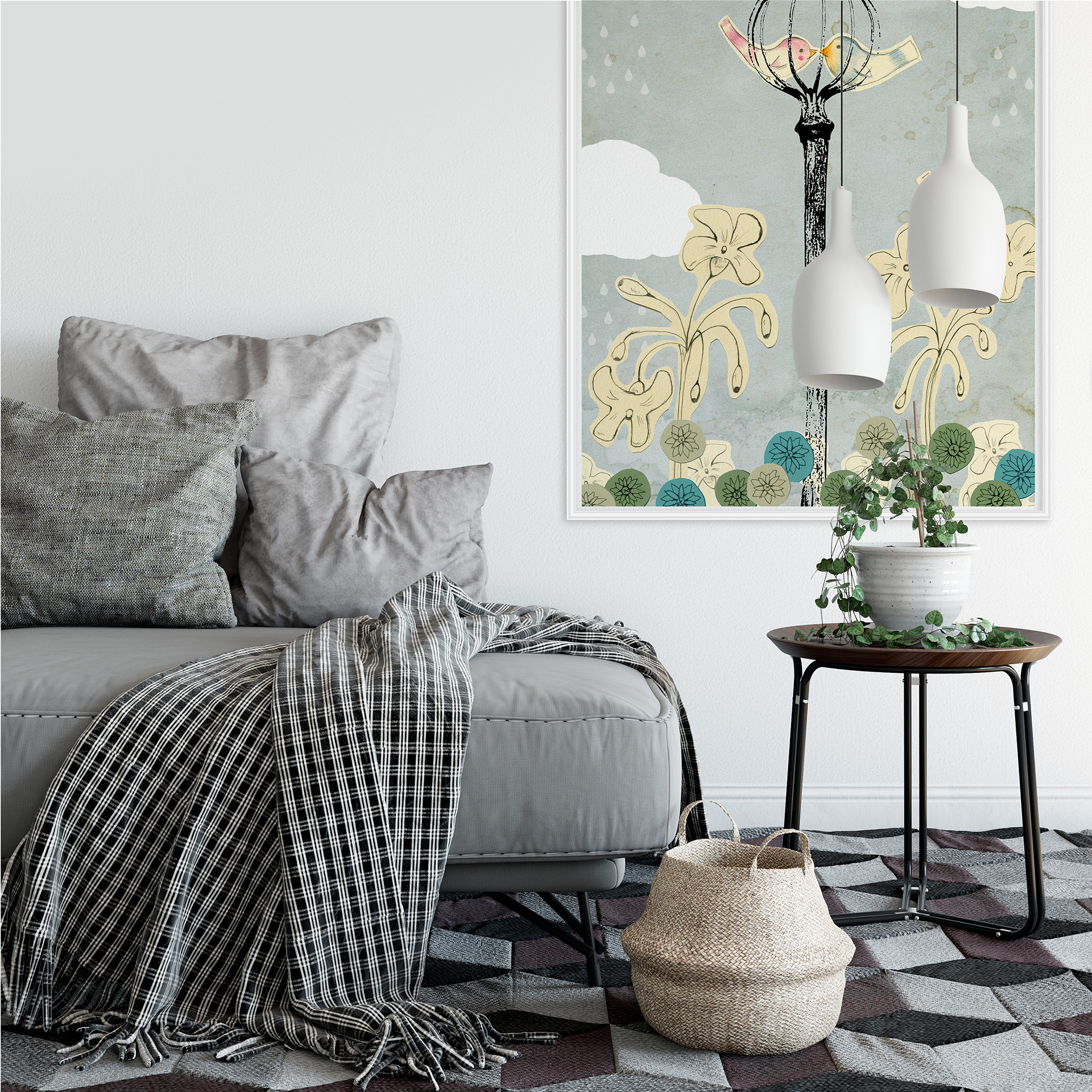 Wallprint Loske - Mohnblume