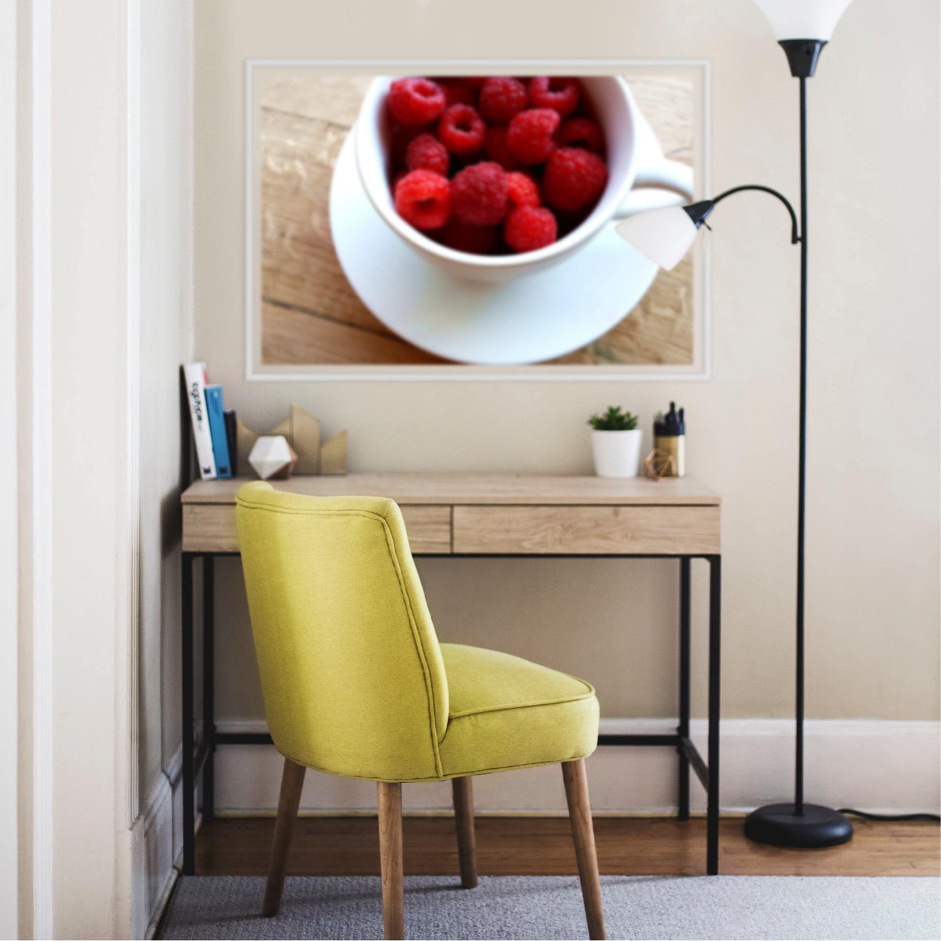 Wallprint W - Himbeer-Dessert