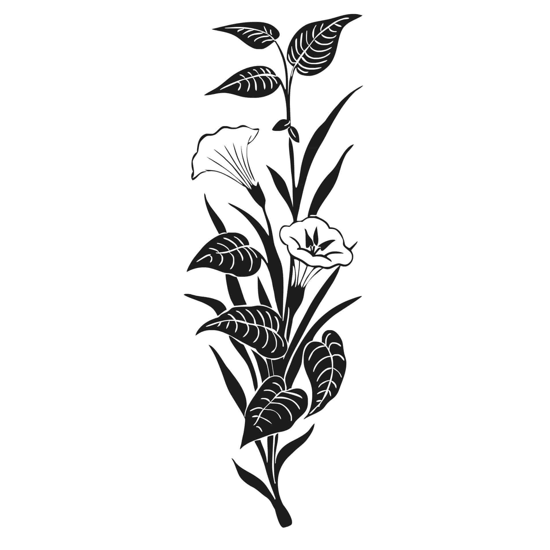 Wallsticker Trompet Blomst