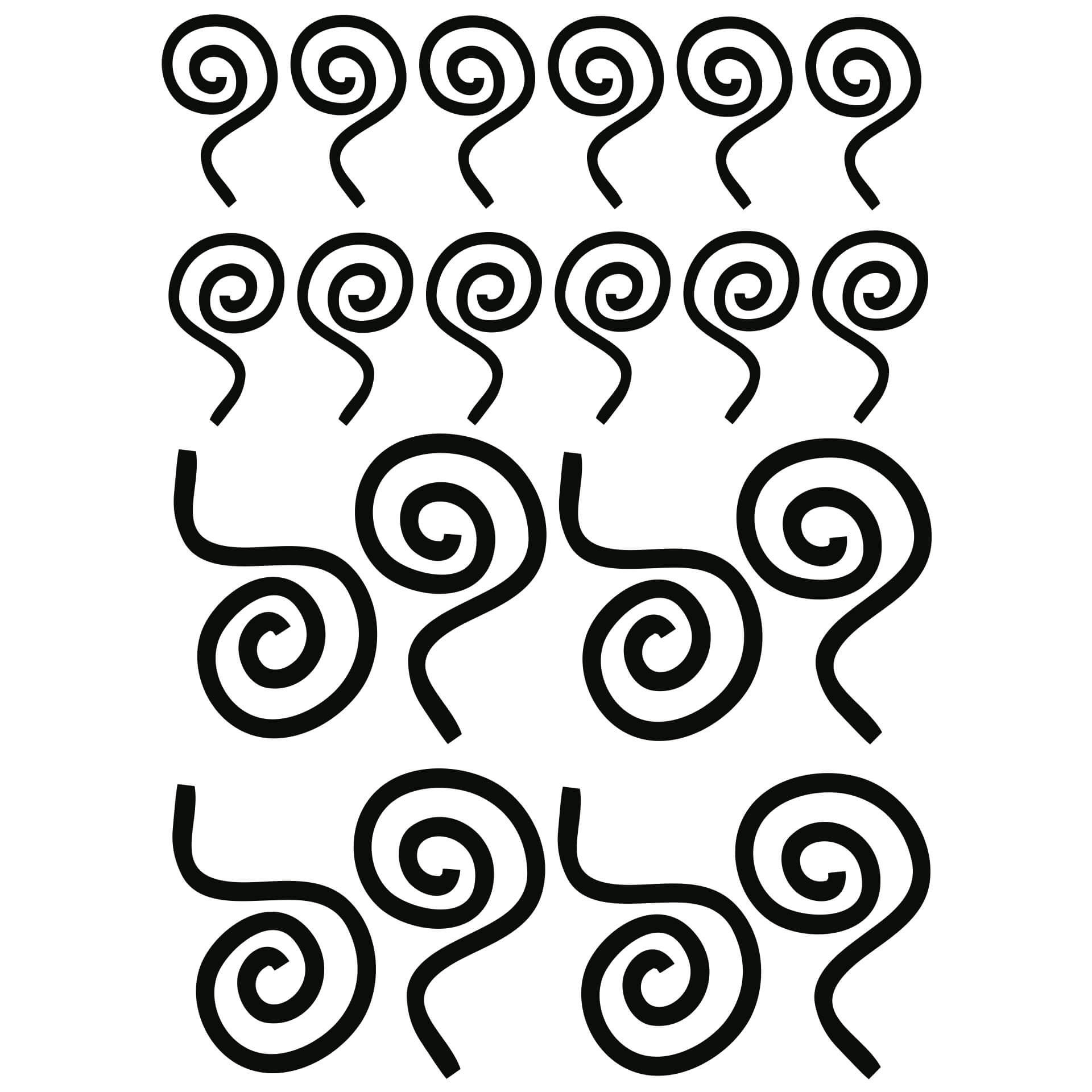 Wallsticker Blade sæt 9