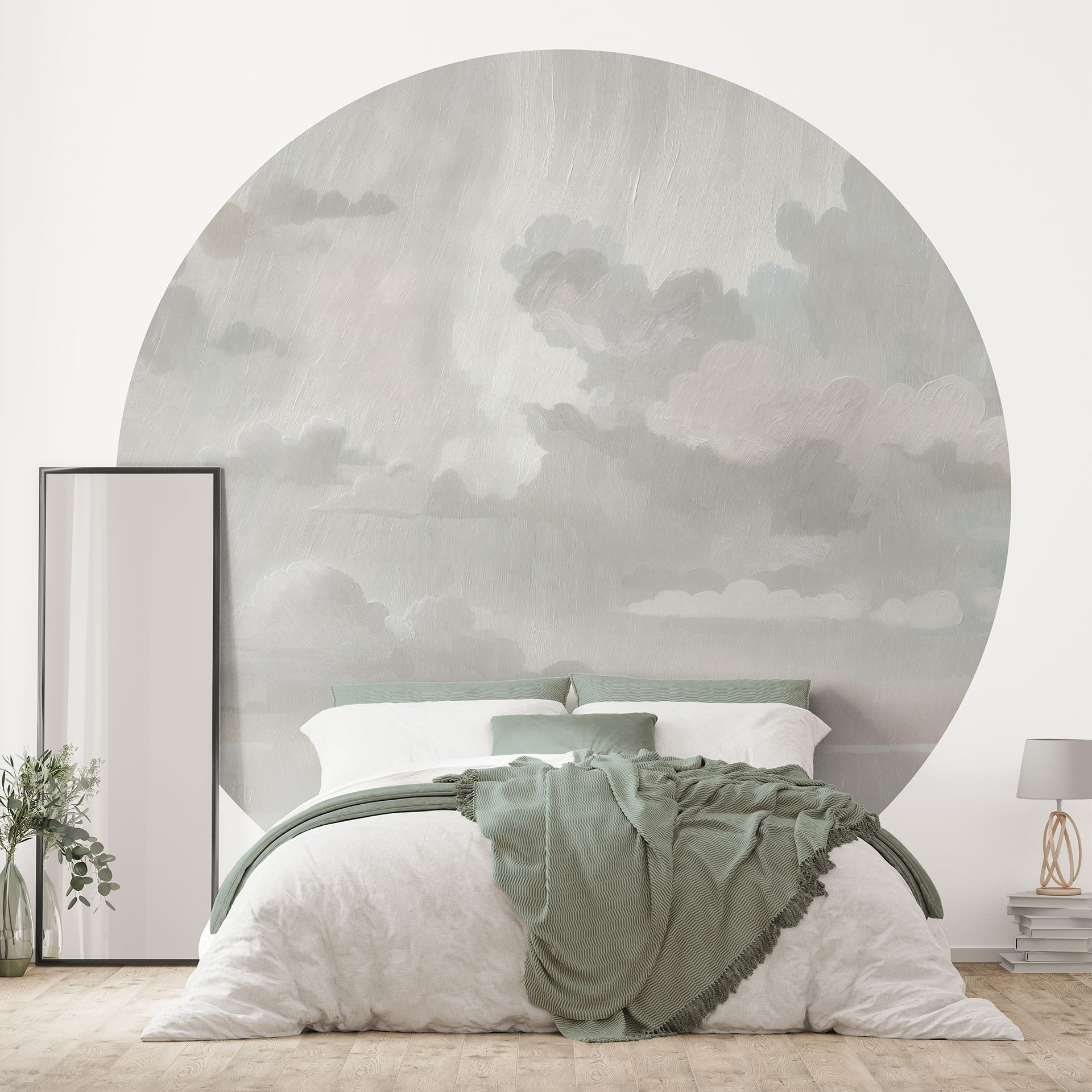 Papier Peint Photo Velvet Smoke - Nuages Abstraits - Sir Edward x Grigory Gladarev - Rond