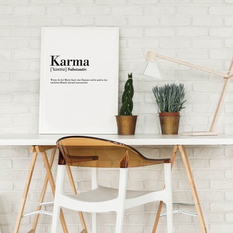 Poster Grammatik Karma