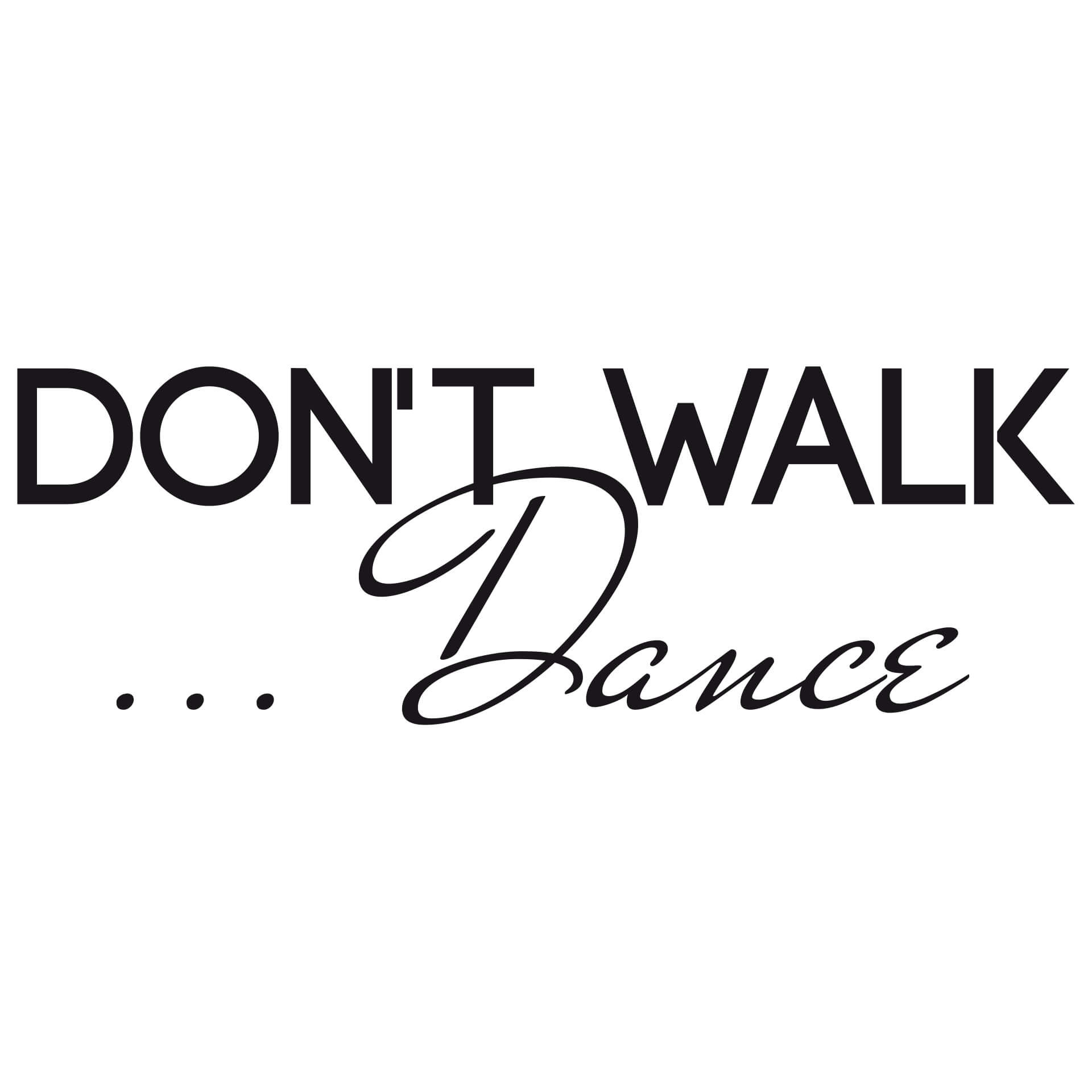 Wallsticker -  Don't walk - dance