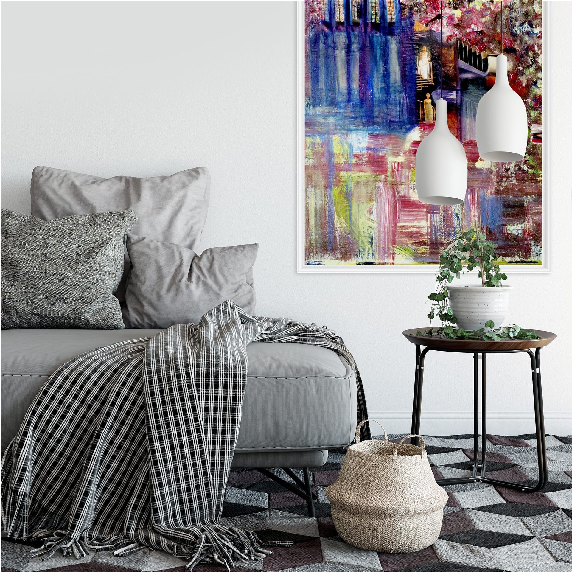 Poster autocollant - W - City