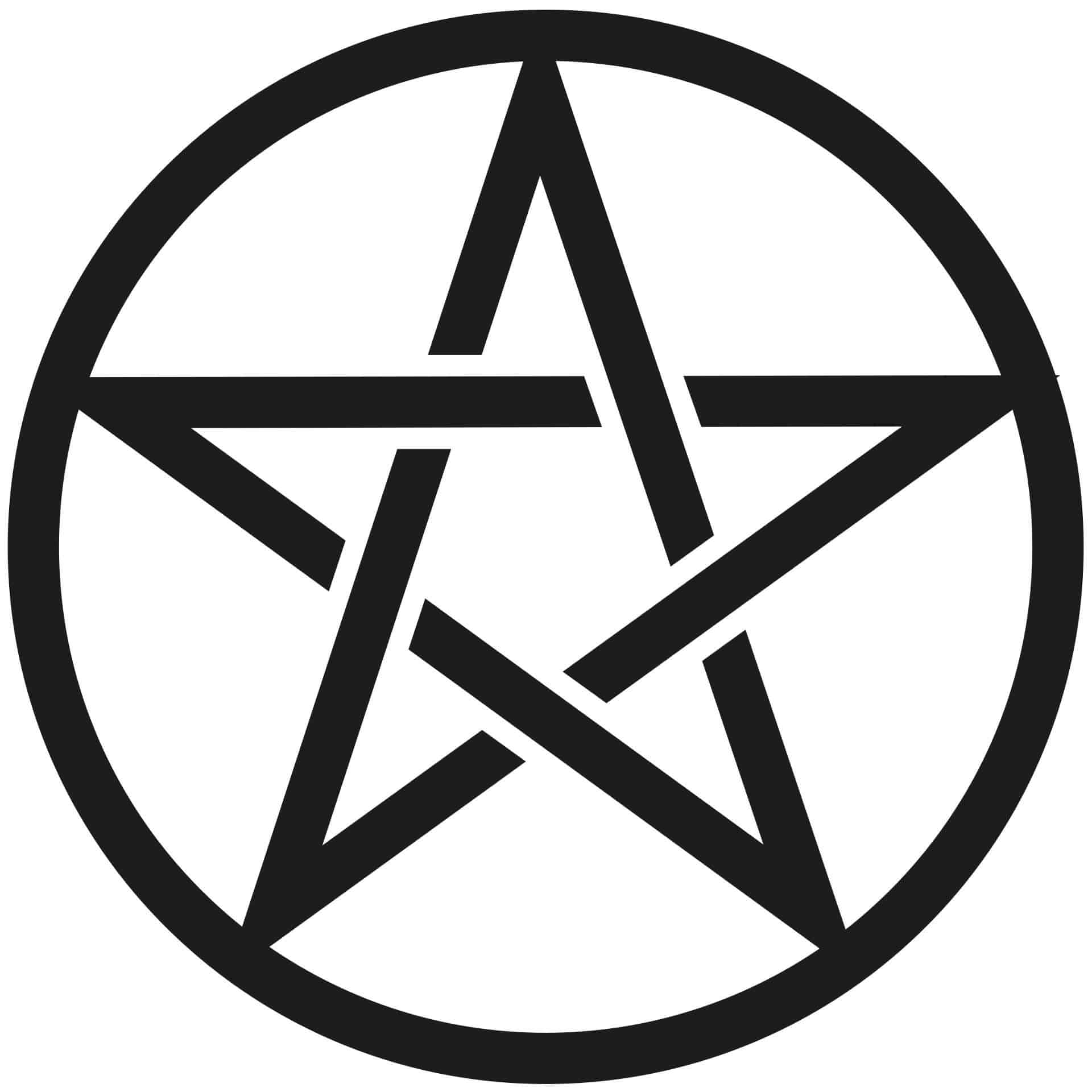 Sticker mural - Pentagramme