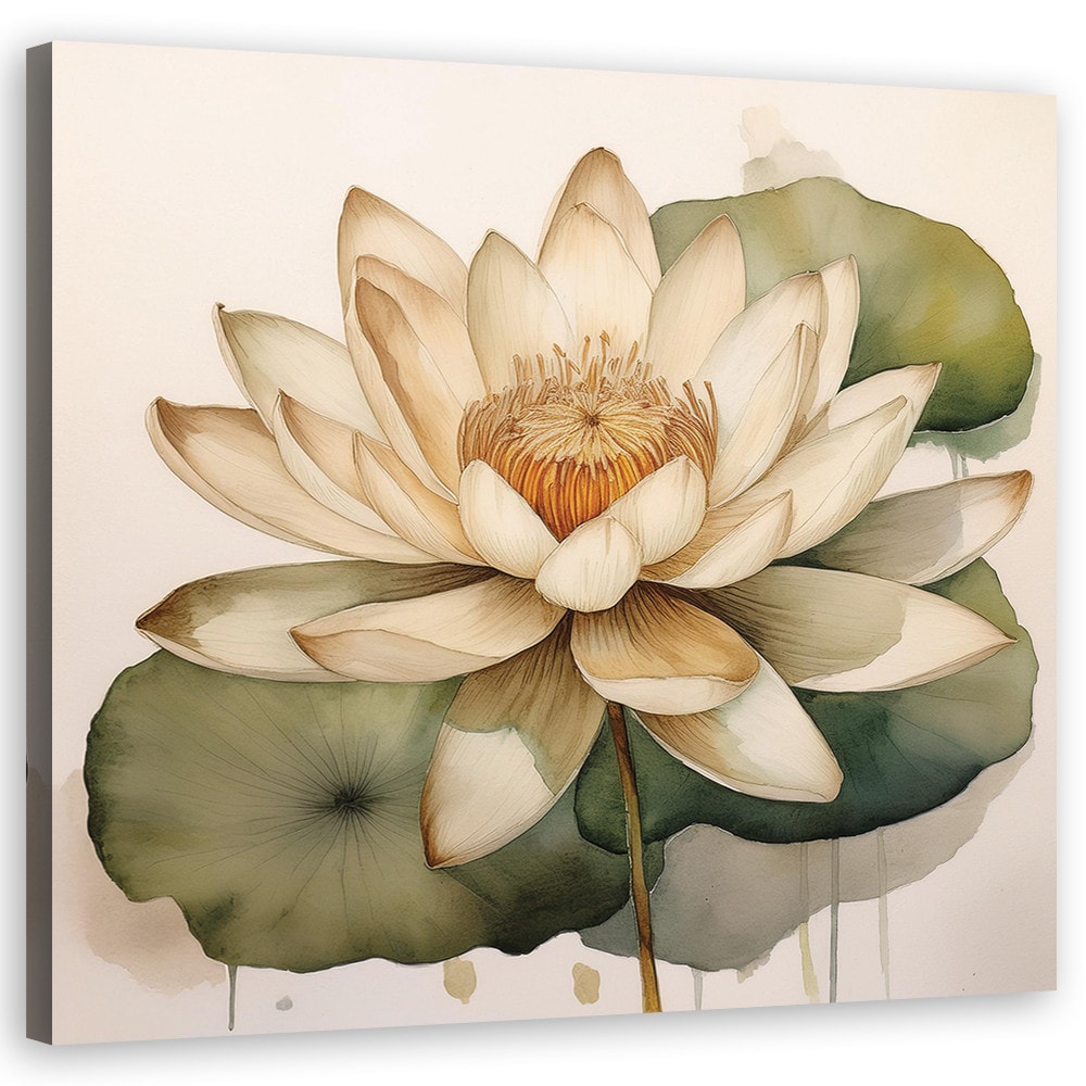Leinwandbild Blumen Blätter Botanik