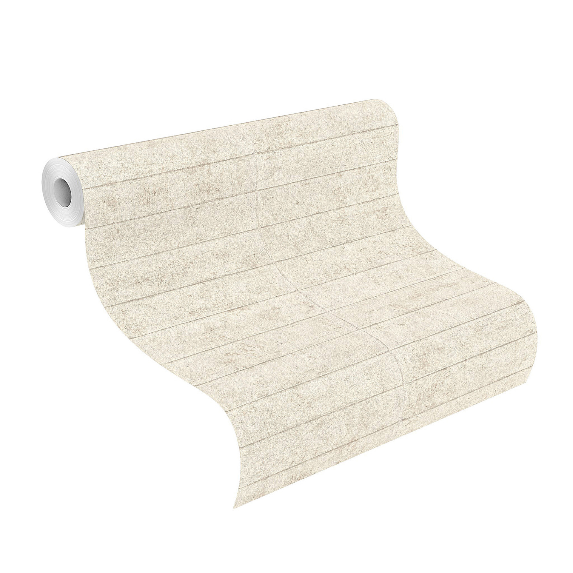 Betonlook behang, steen behang Factory beige