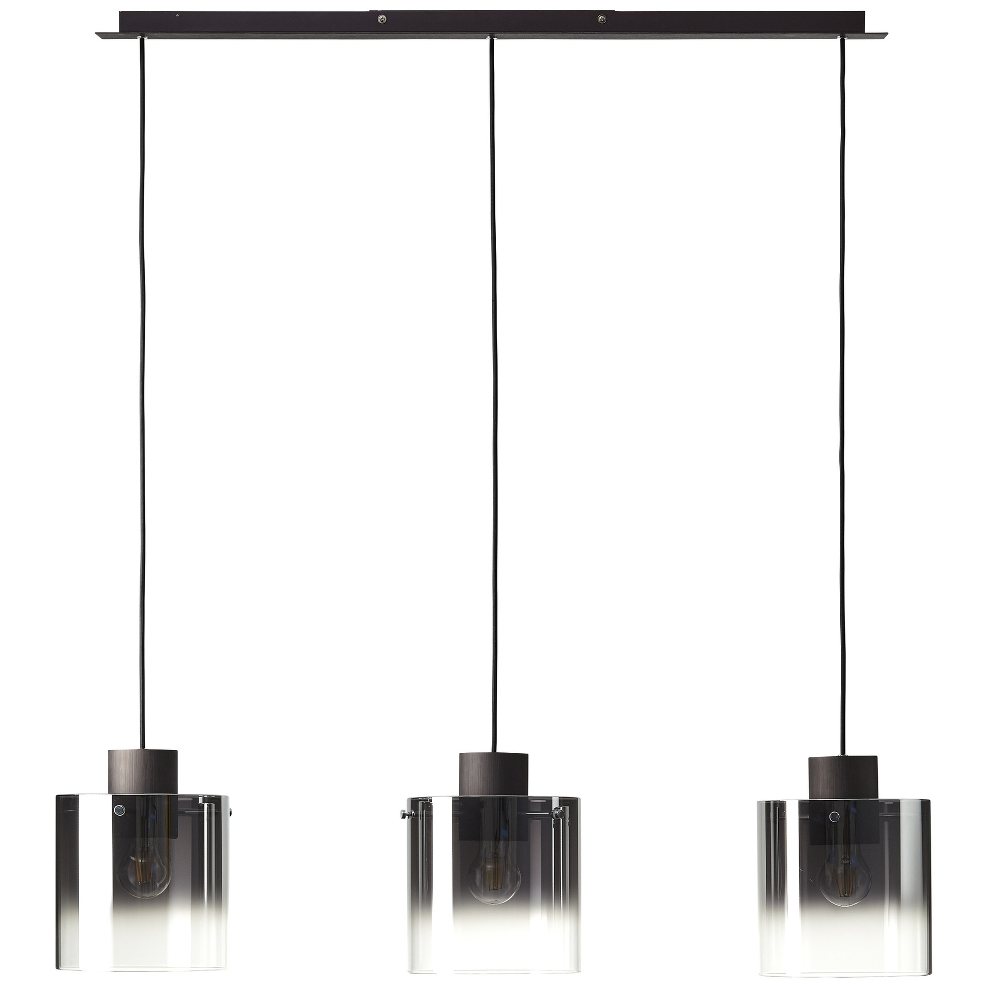 Pendelleuchte Benett, braun, 122 x 90 cm, Glas Pendelleuchte