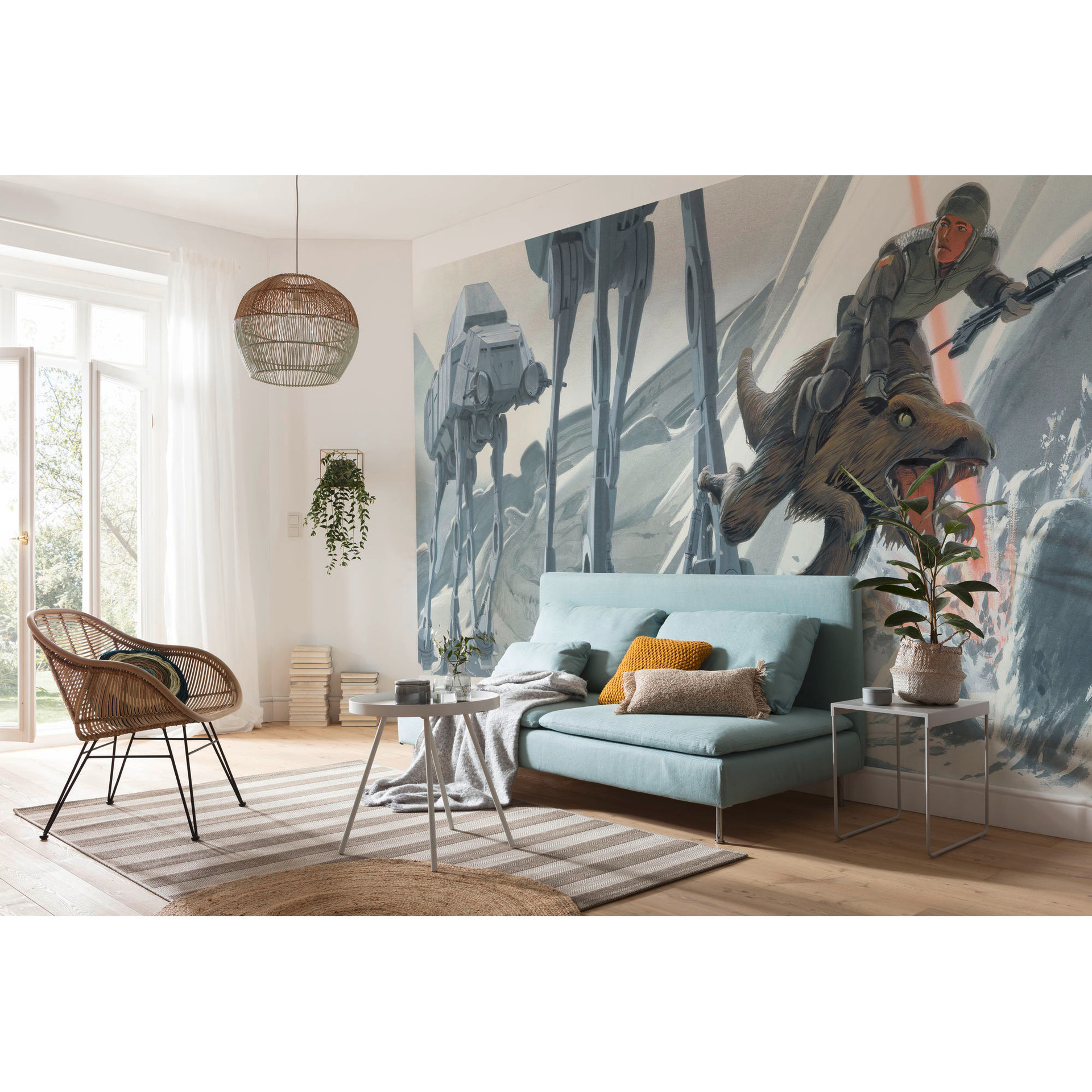 Vlies Fototapete - Star Wars Classic RMQ Hoth Battle Ground - 500 x 250 cm