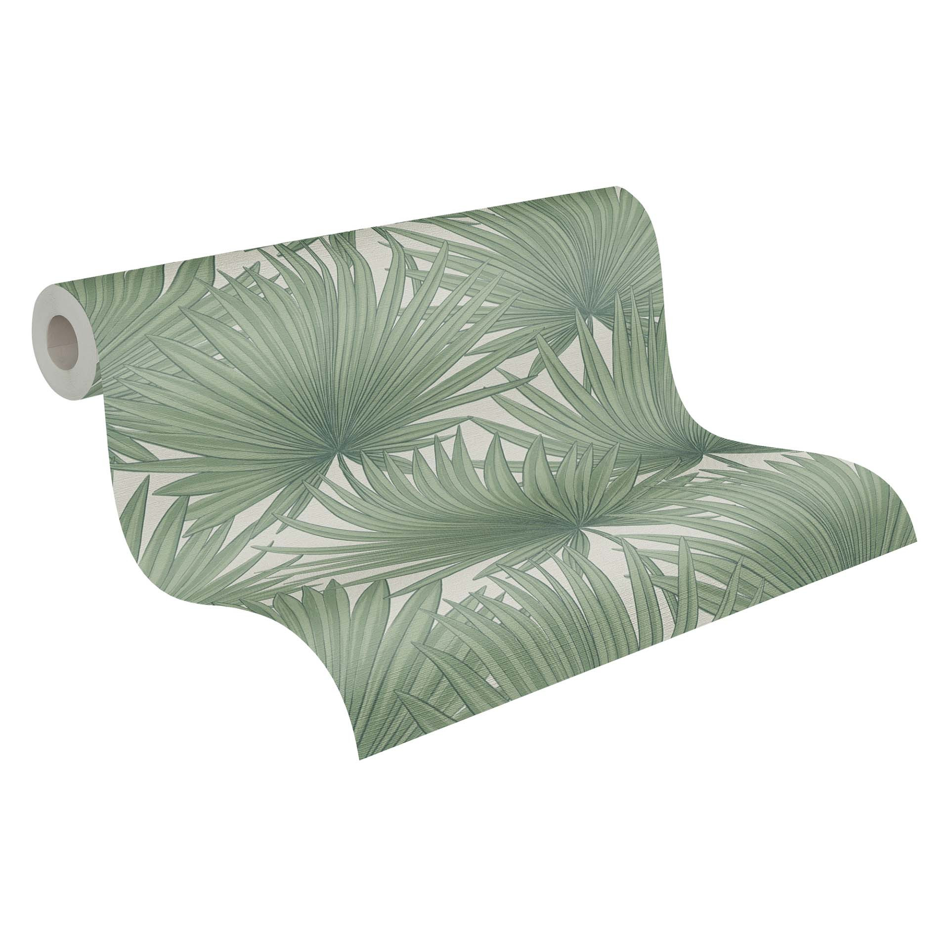 jungle behang groene bladeren - woonkamer vliesbehang palmblad