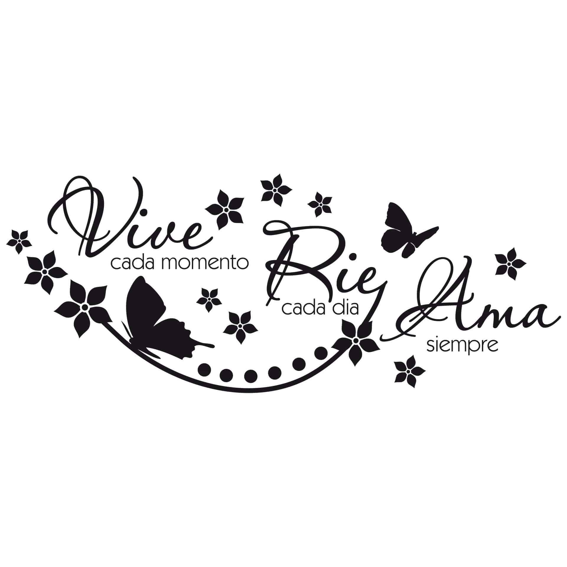 Wallsticker Vive cada momento...