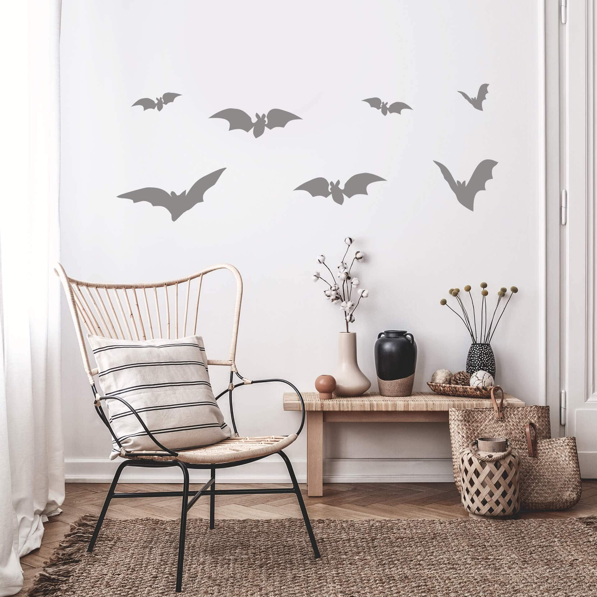 Wallsticker Sæt af flagremuse