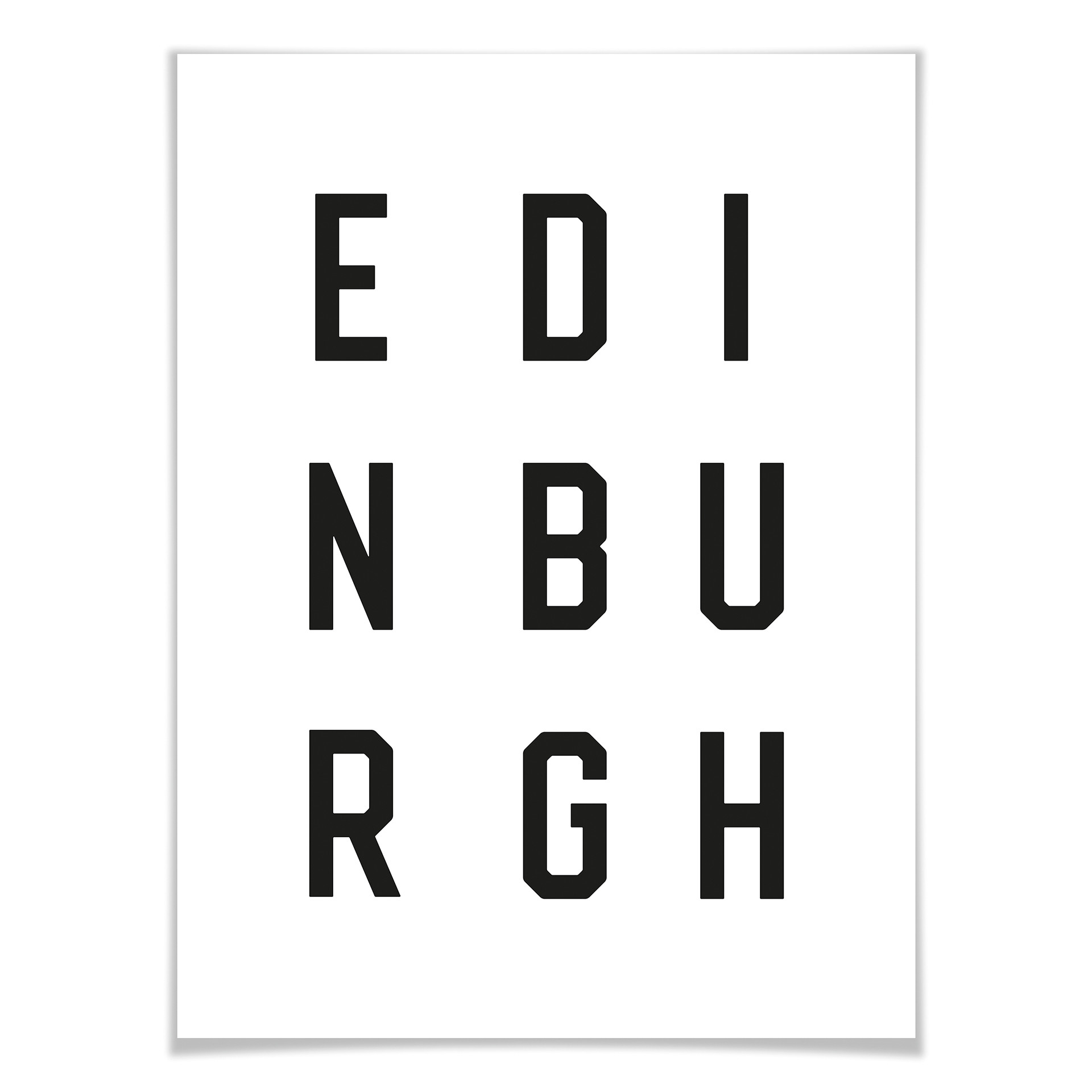 Plakat - Typografia Edynburg