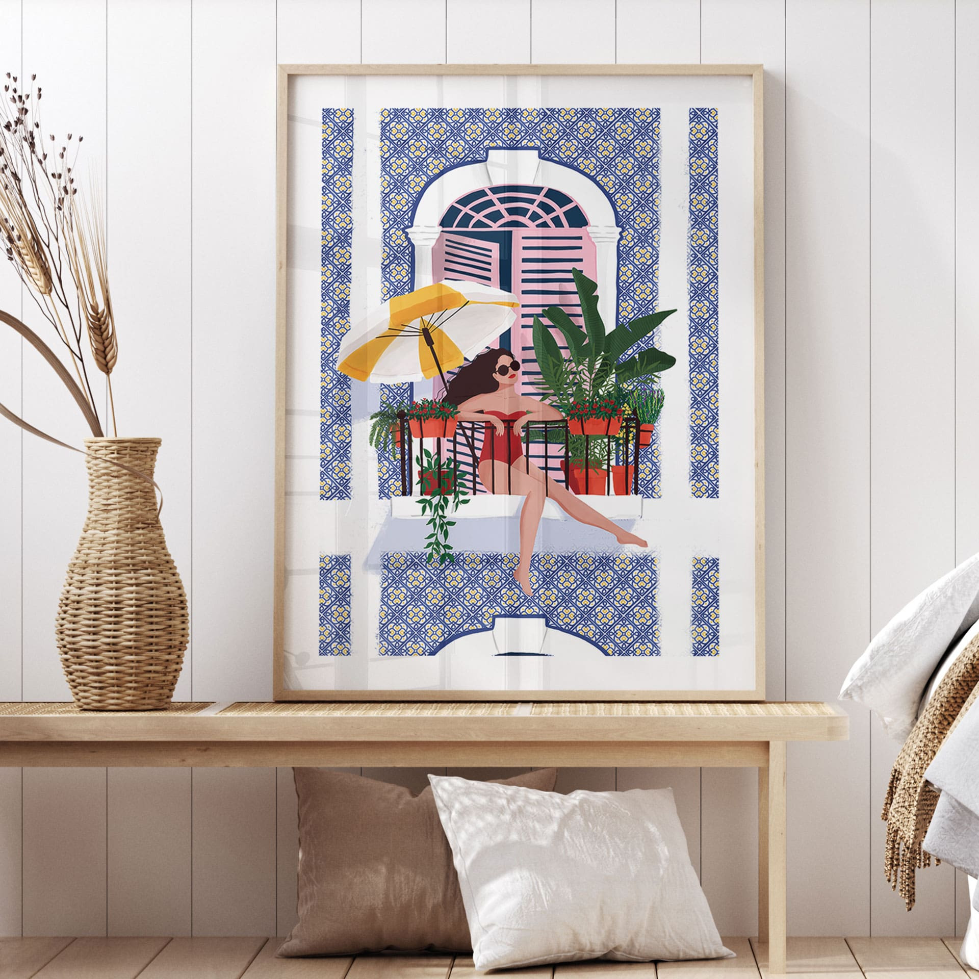Poster Sommer | Urlaub auf dem Balkon - Tomljanovic