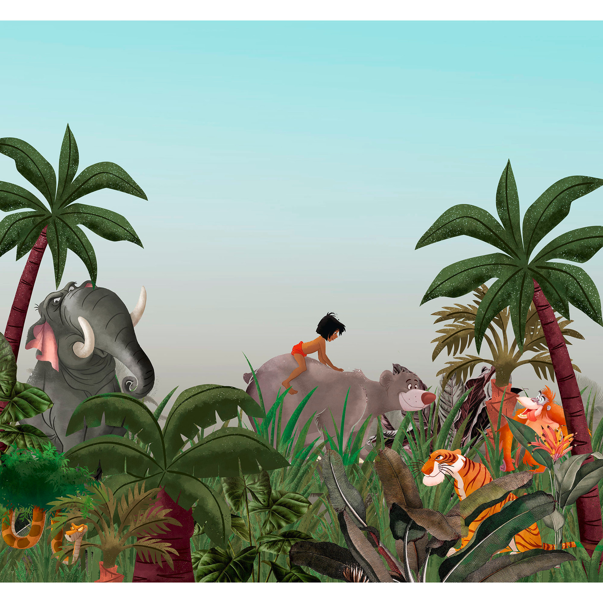 Vliesbehang - Jungle Book - 300 x 280 cm