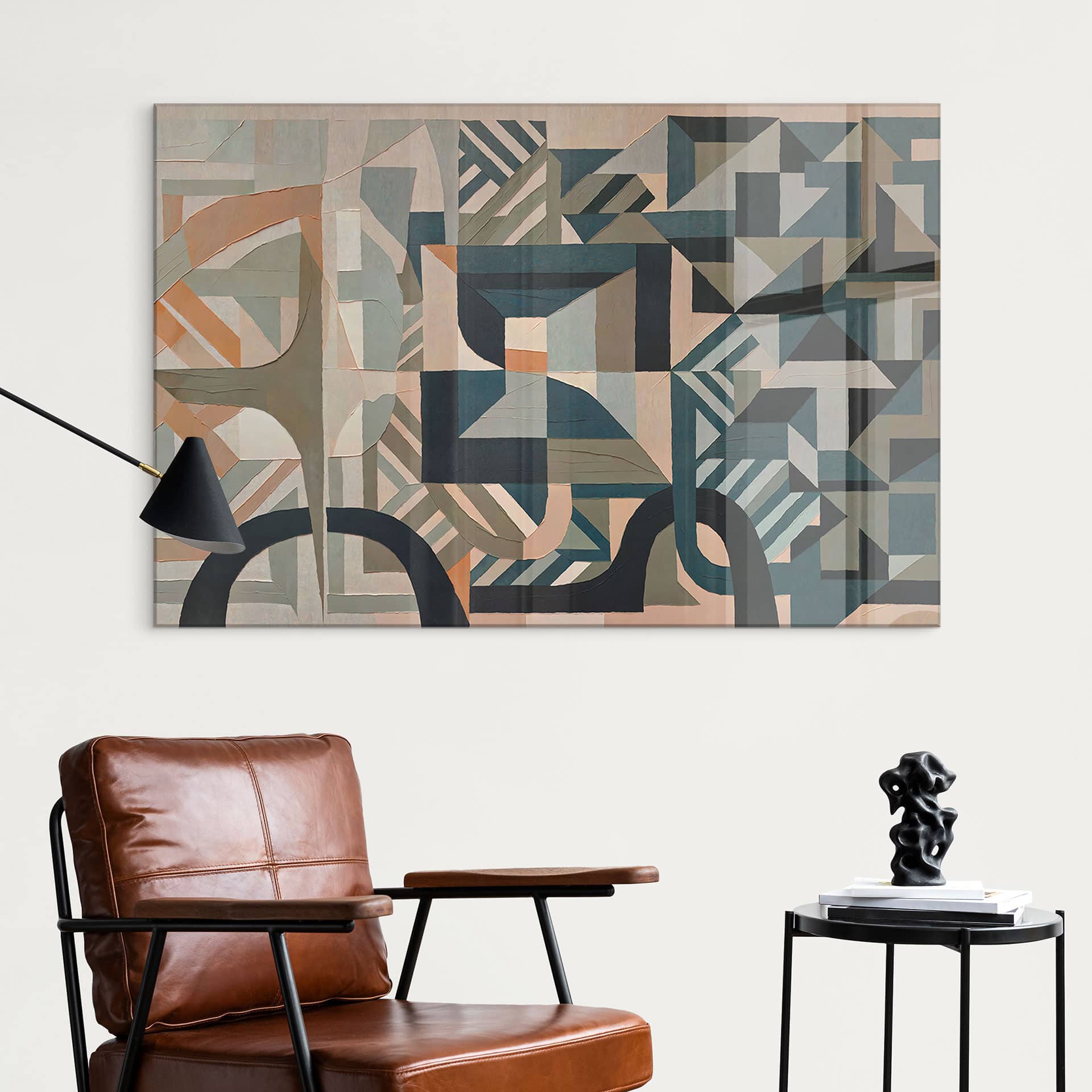 Tableau Acrylique Silent Planes - Formes Géométriques - Sir Edward x Grigory Gladarev