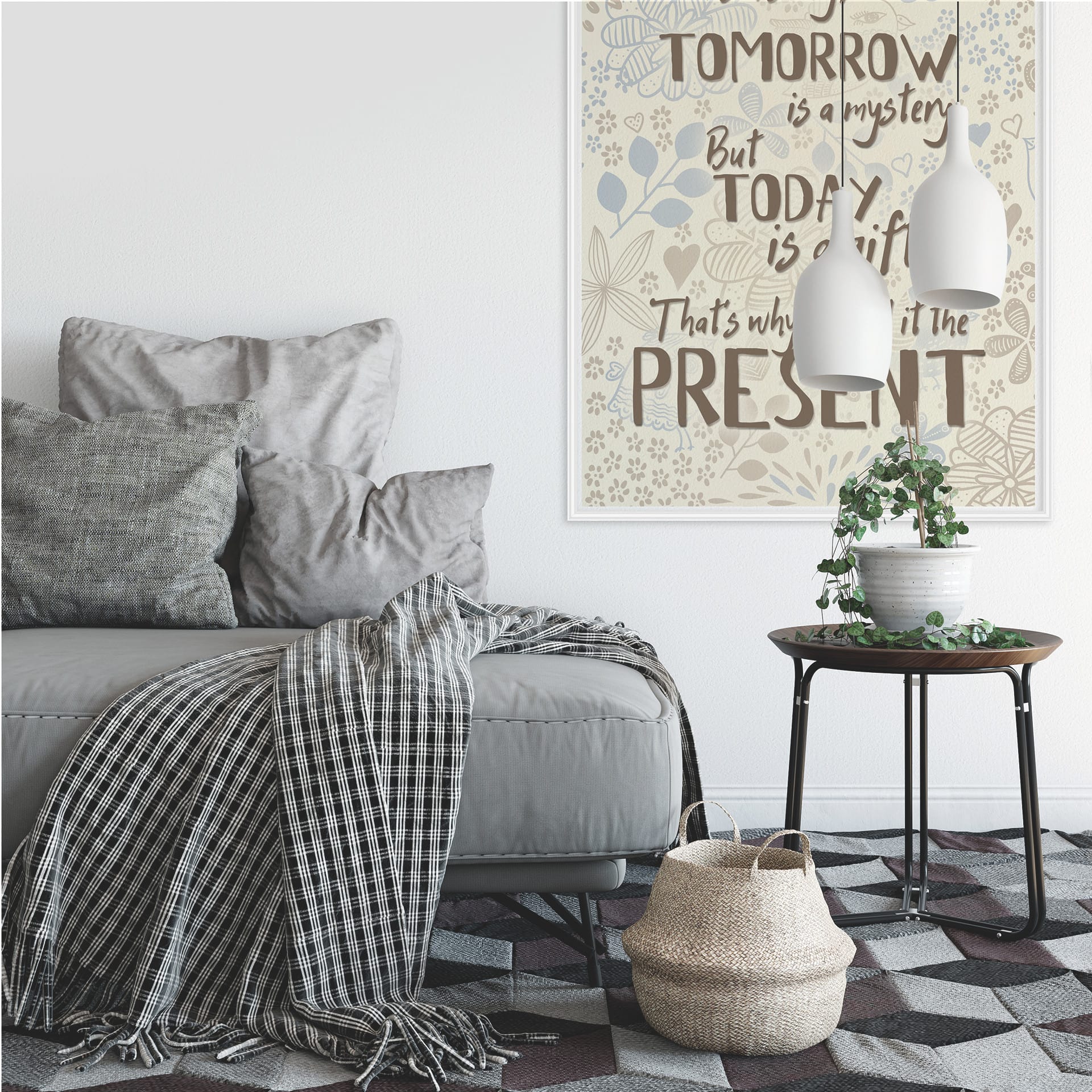 Wallprint Yesterday is history
