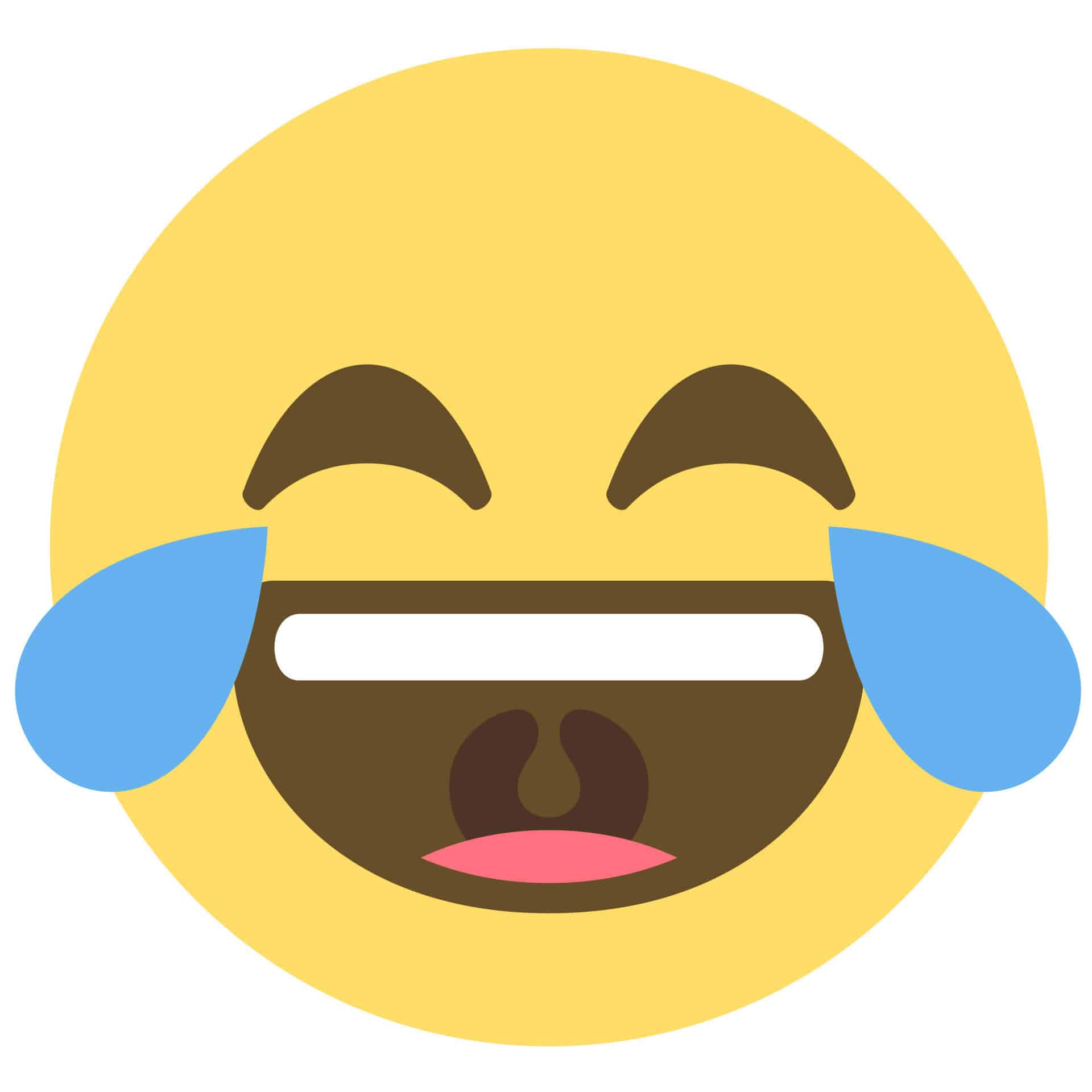 Wandtattoo Emoji Tears Of Joy