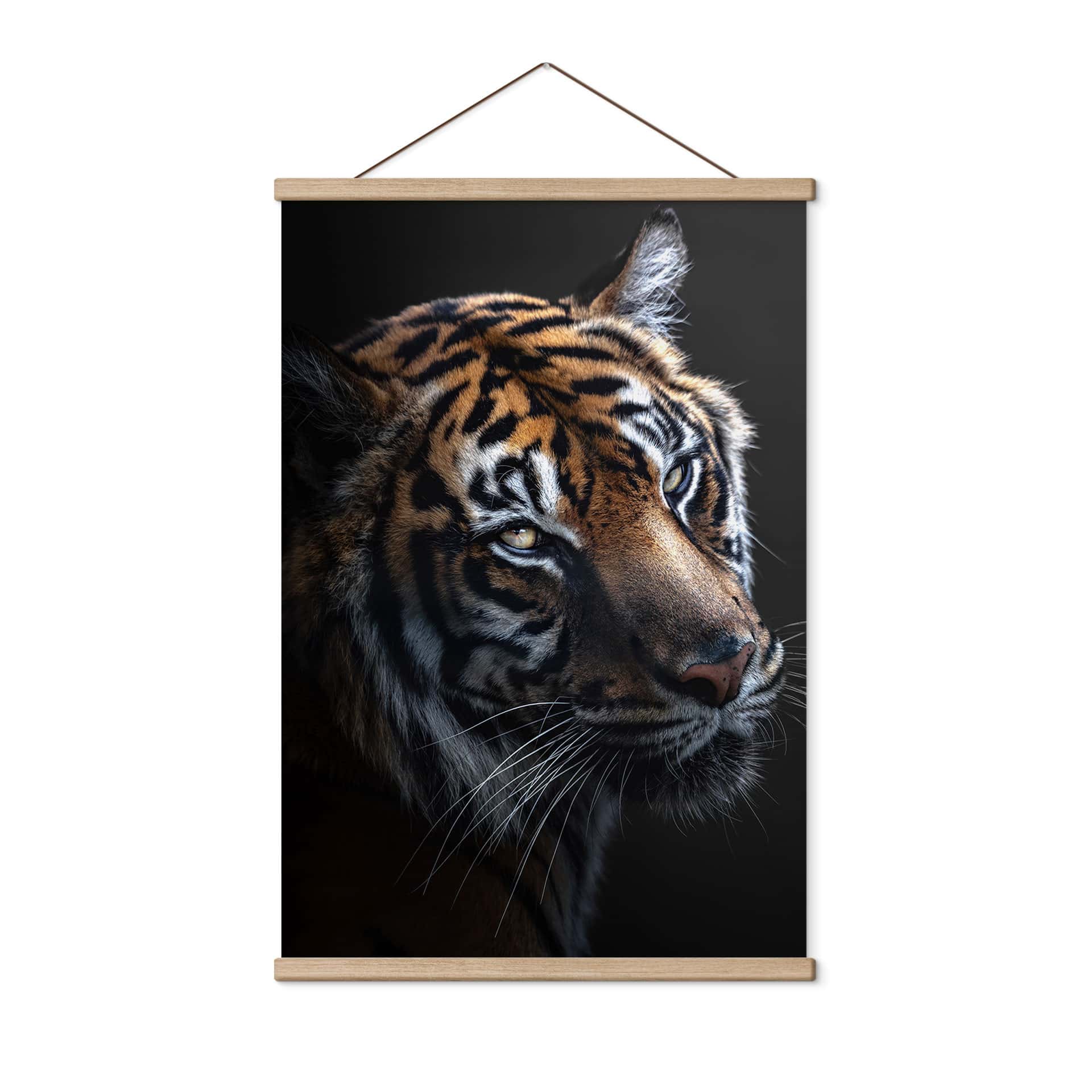 Tekstil plakat Majestætisk Tigerblik - Krygowski