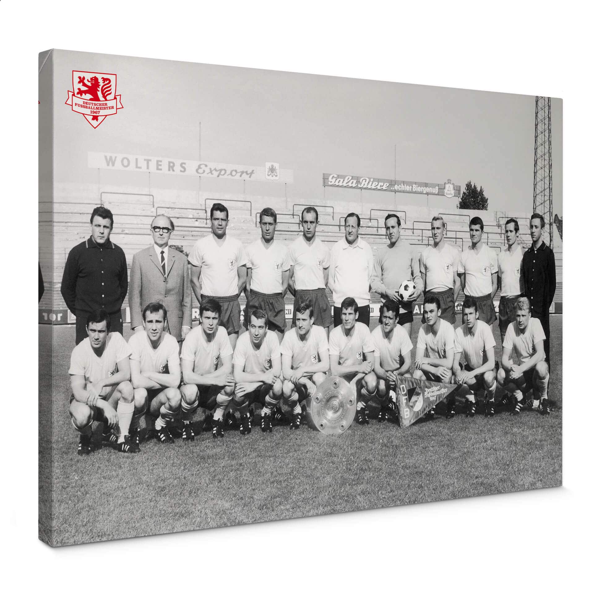 Leinwandbild Eintracht Braunschweig Meistermannschaft 1967