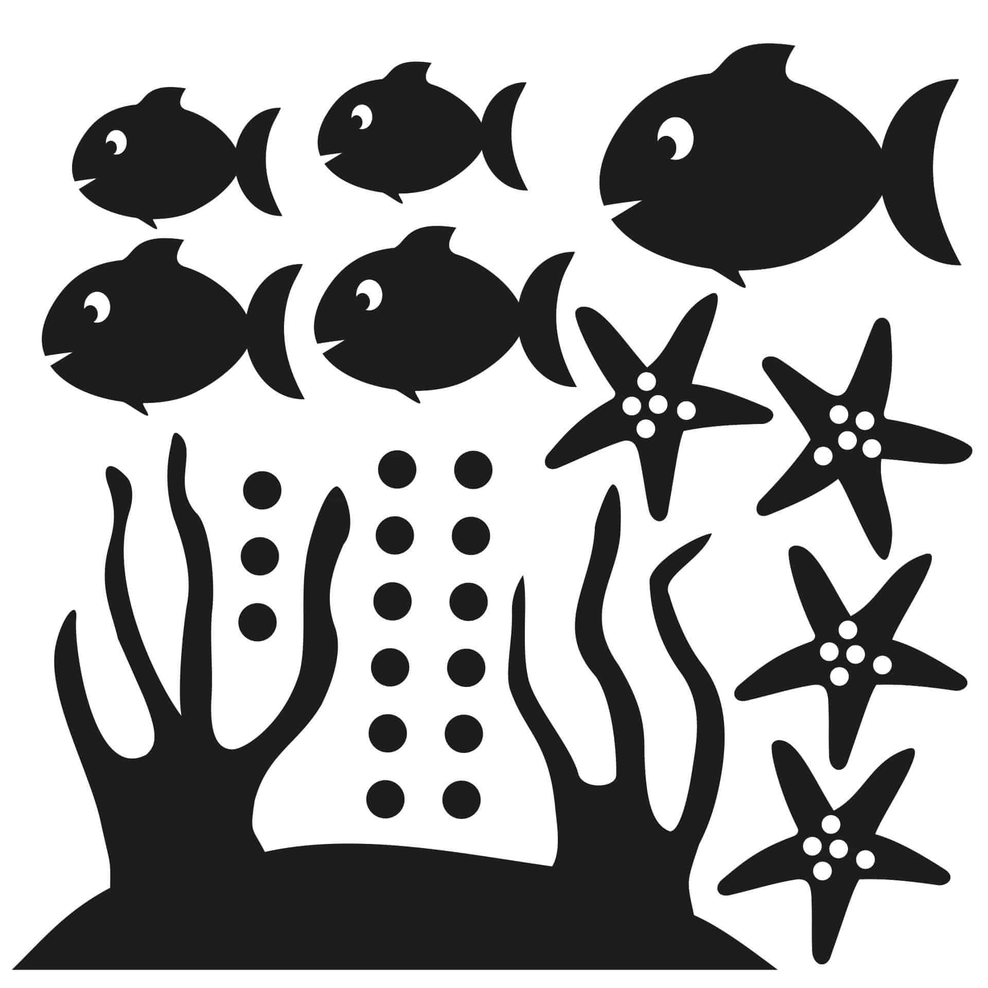 Tegeldecor: Vis Set 1