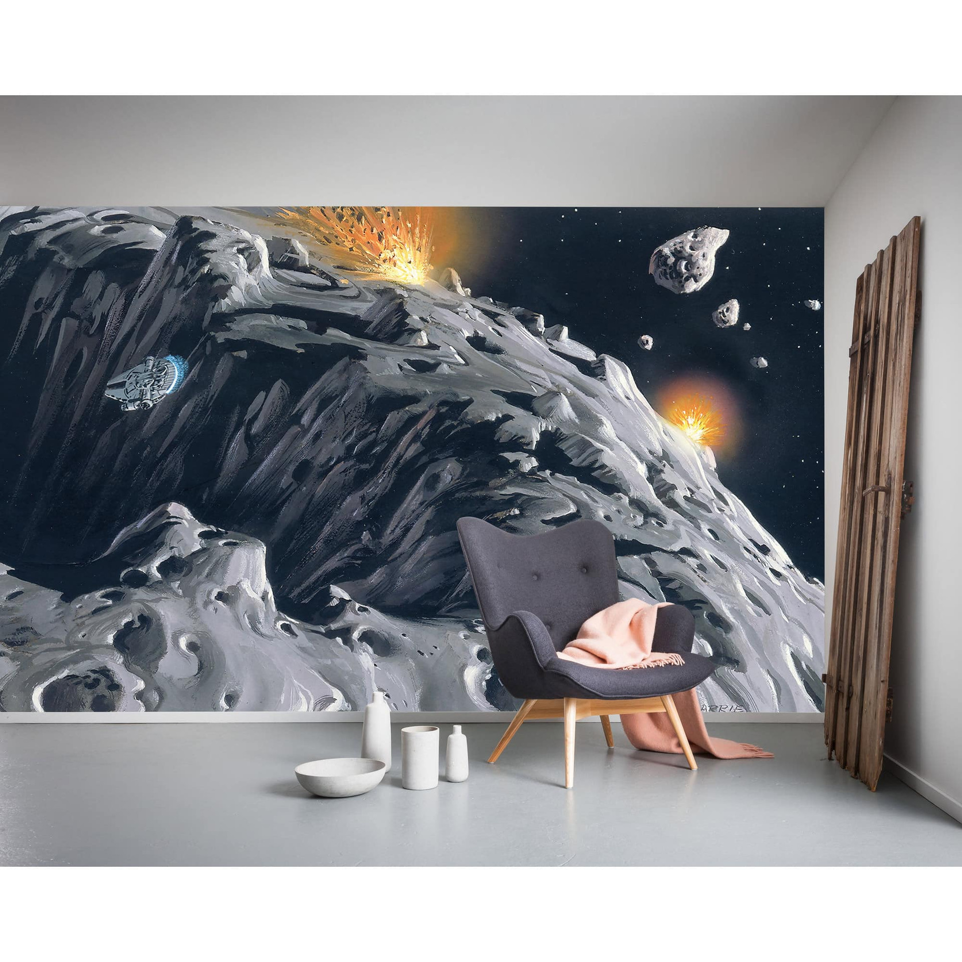 Vlies Fototapete - Star Wars Classic RMQ Asteroid - 500 x 250 cm