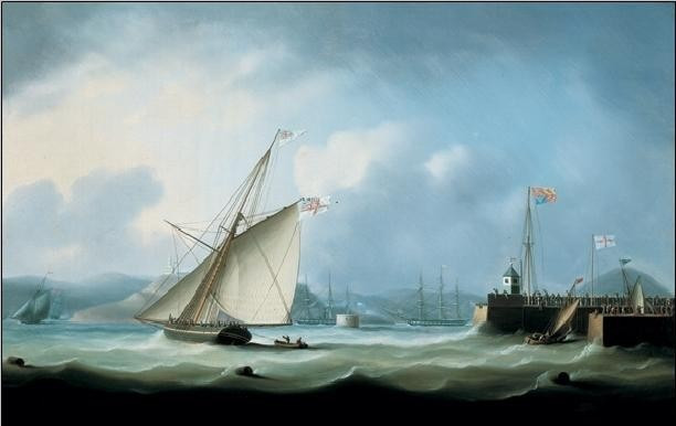 Poster Leith Harbour Kunstdruck, Navi (30 x 24 cm)