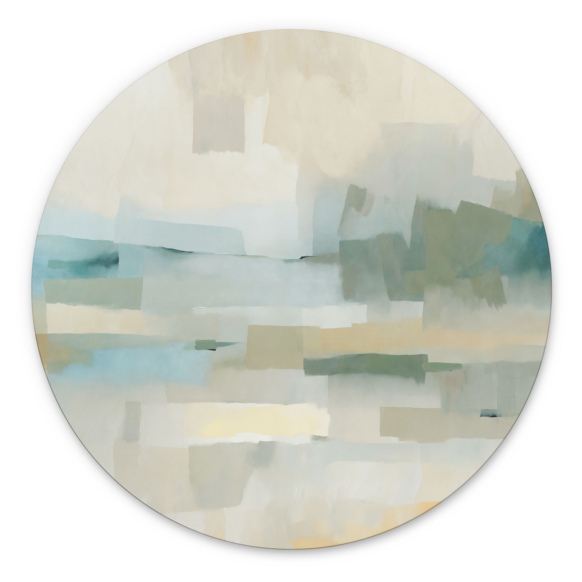 Tableau Velvet Dusk - Paysage Abstrait - Sir Edward x Grigory Gladarev - Alu-Dibond Rond