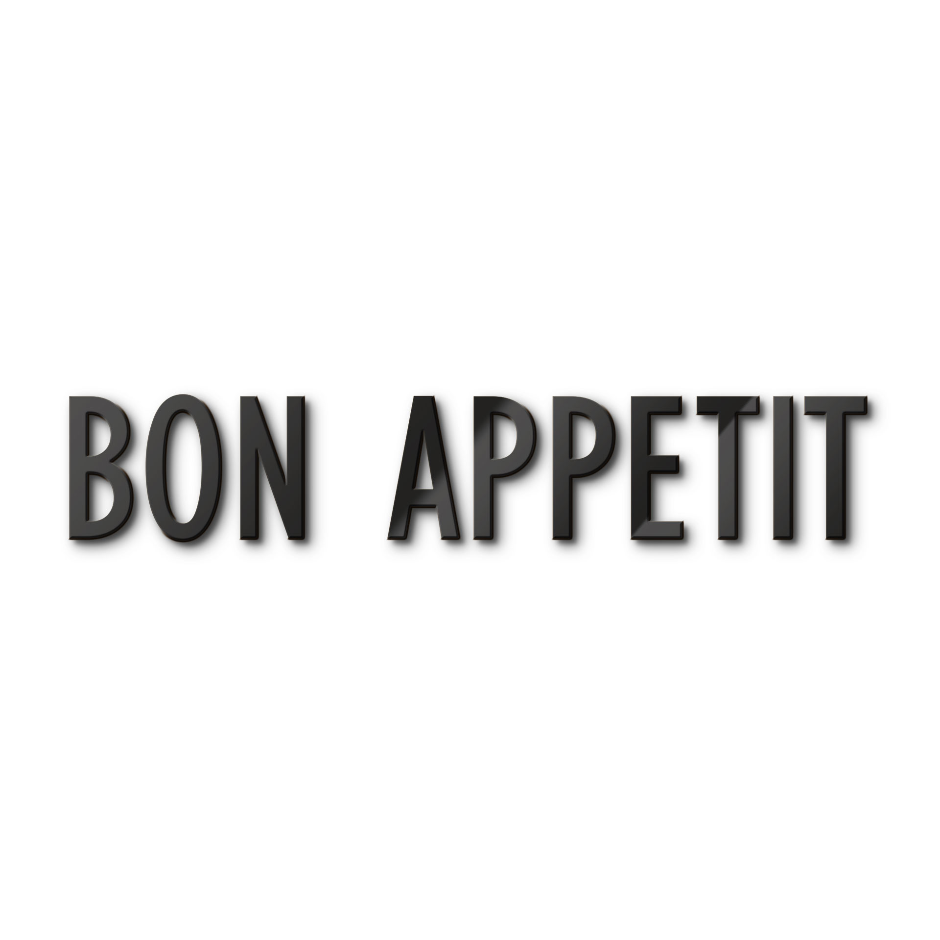 Litery akrylowe Bon Appetit