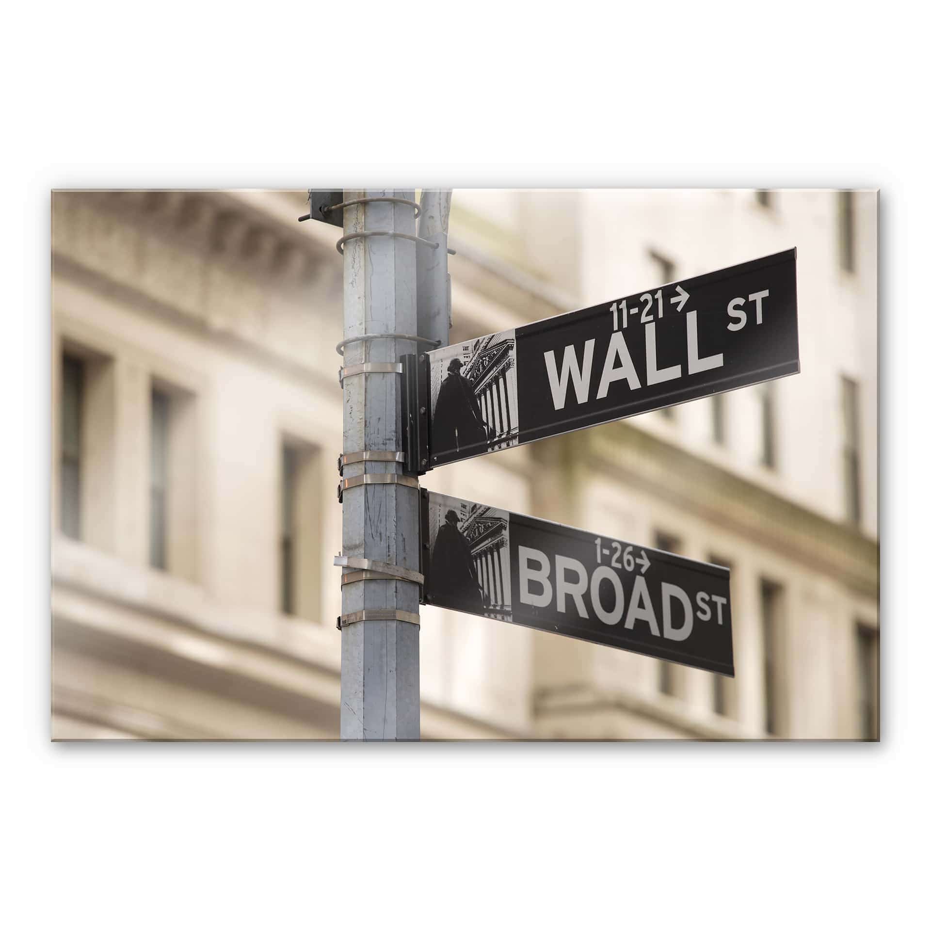 Tableau en verre acrylique - Wallstreet