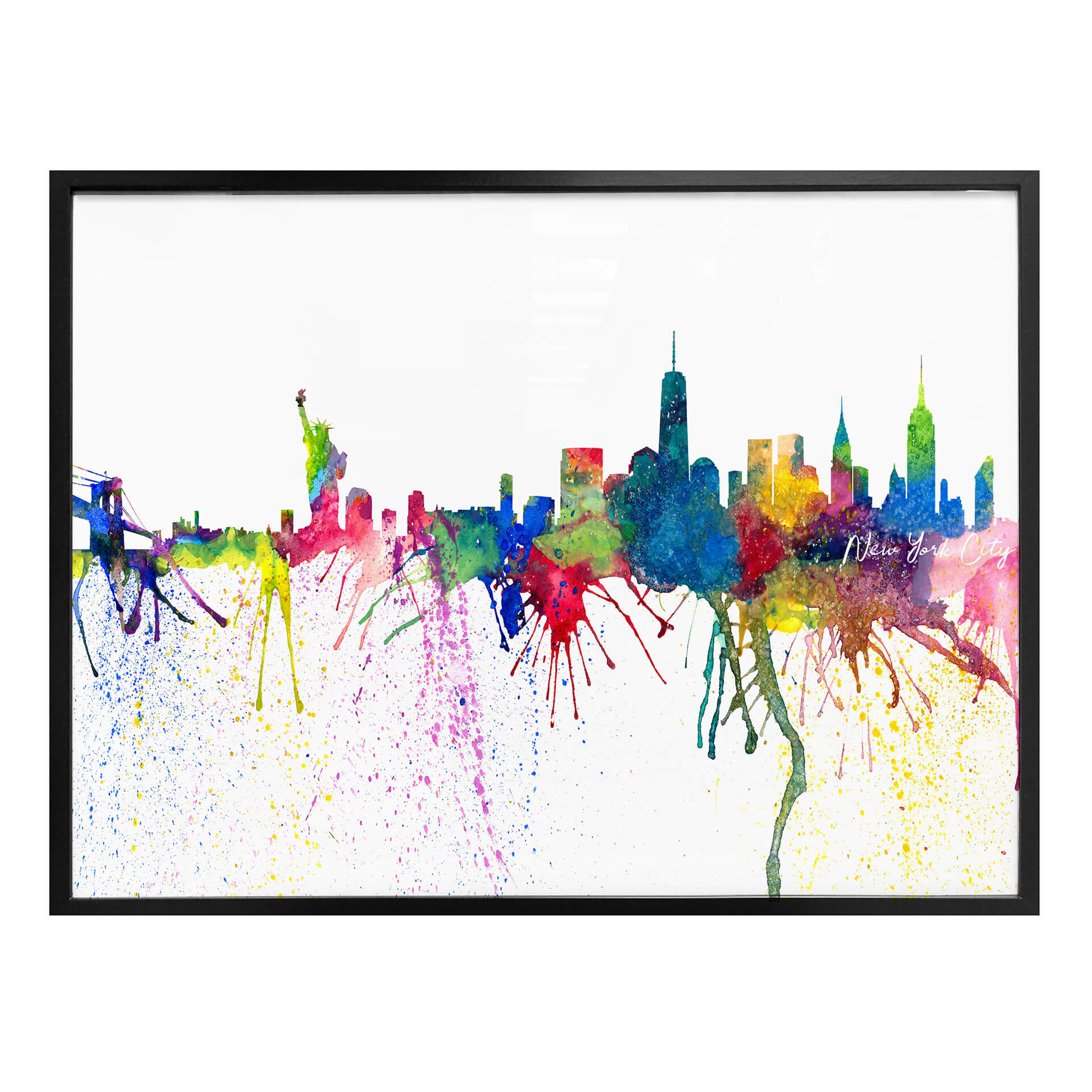 Plakat Bleichner - Akwarela Skyline miasta New York