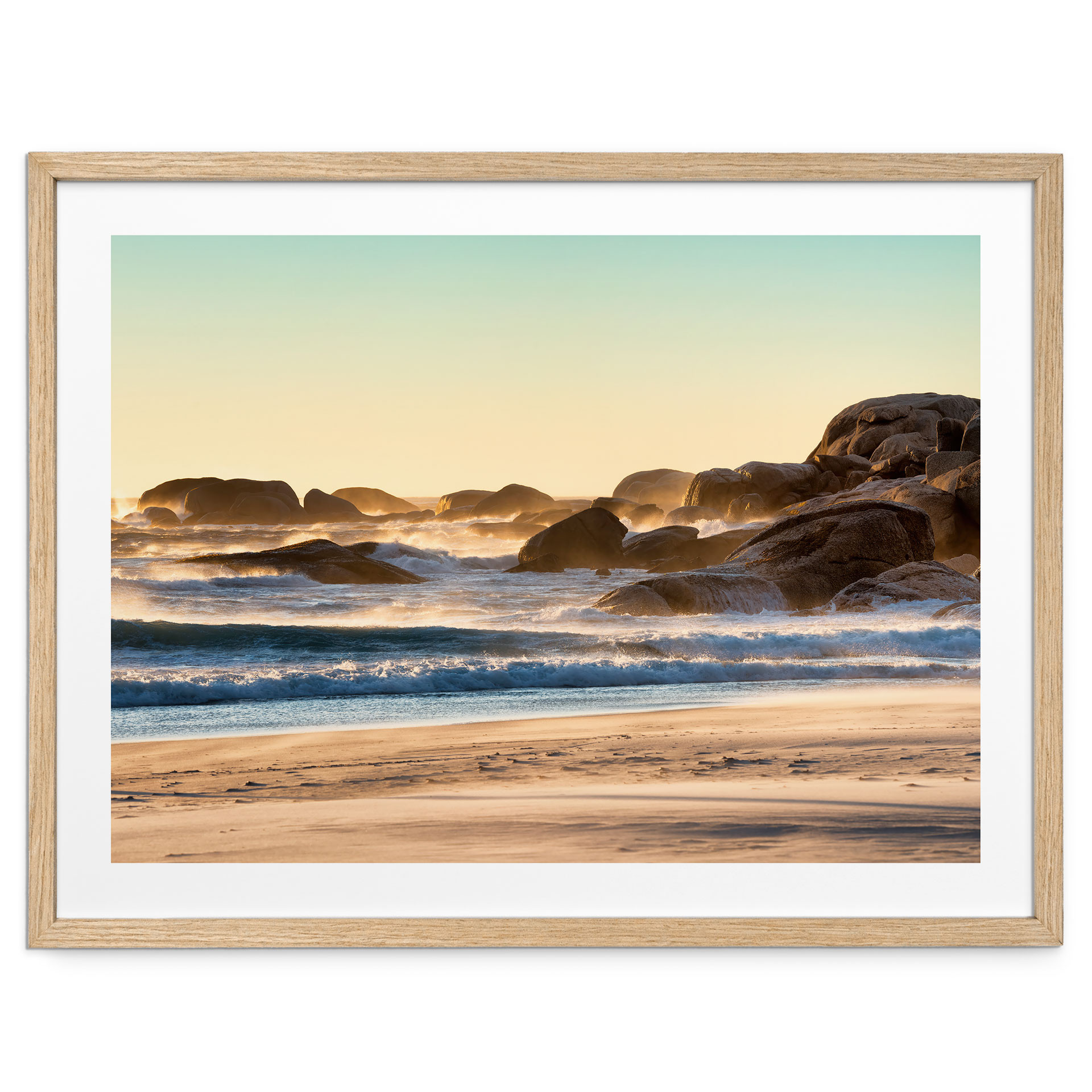 Poster Côte de la plage au lever du soleil en Afrique - Hugonnard