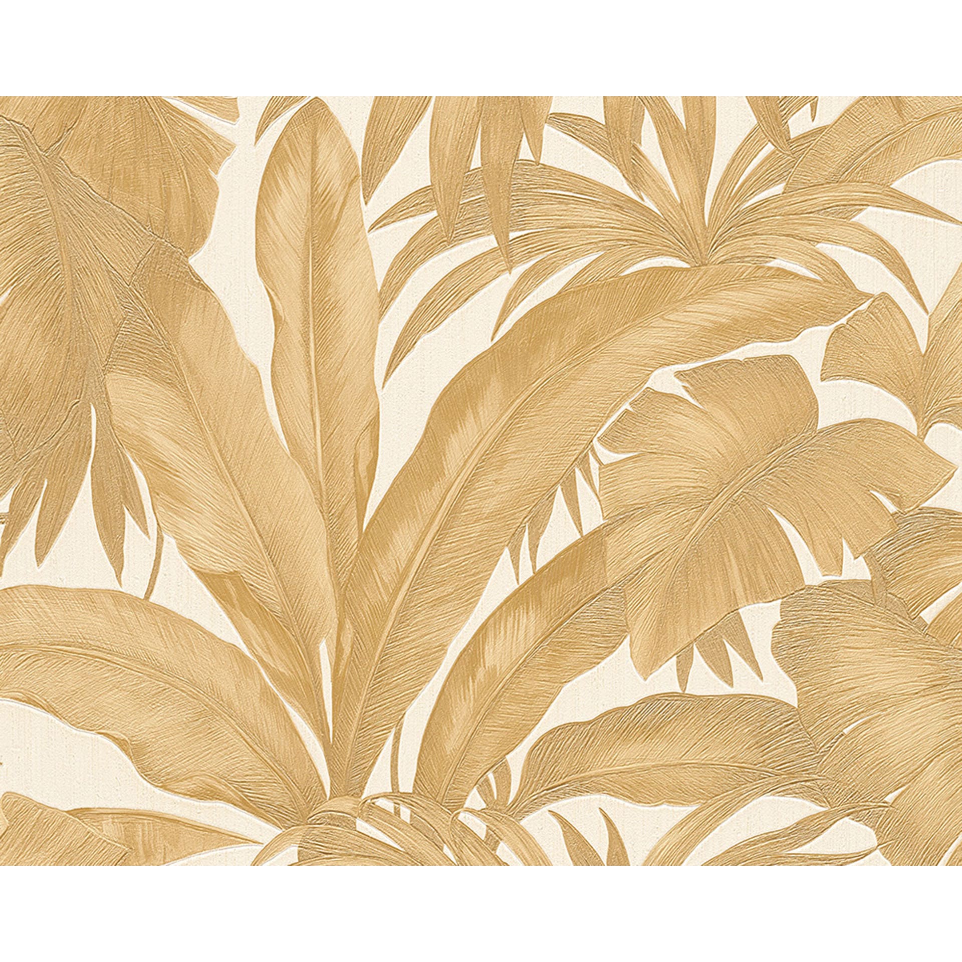 Versace fleecetapet Giungla palme guld, creme