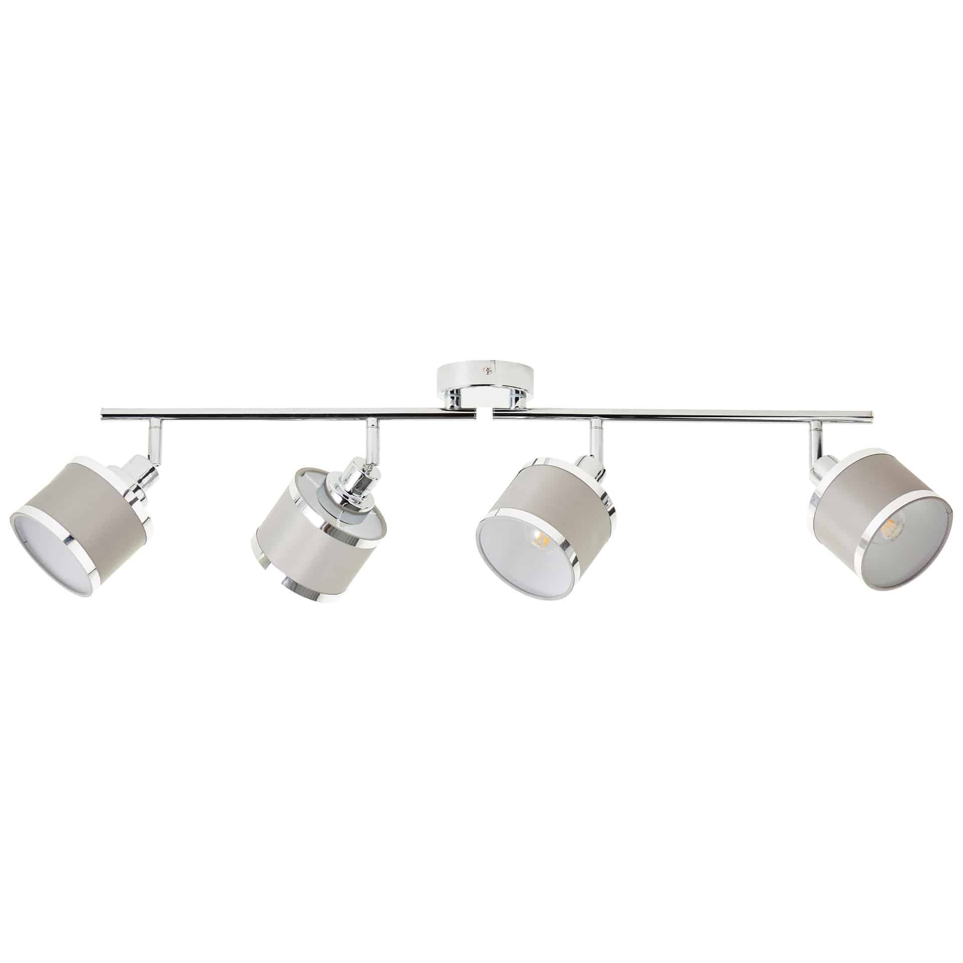 Spotrohr Adrian, grau, 85,7 x 21,9 cm, Metall Deckenleuchte