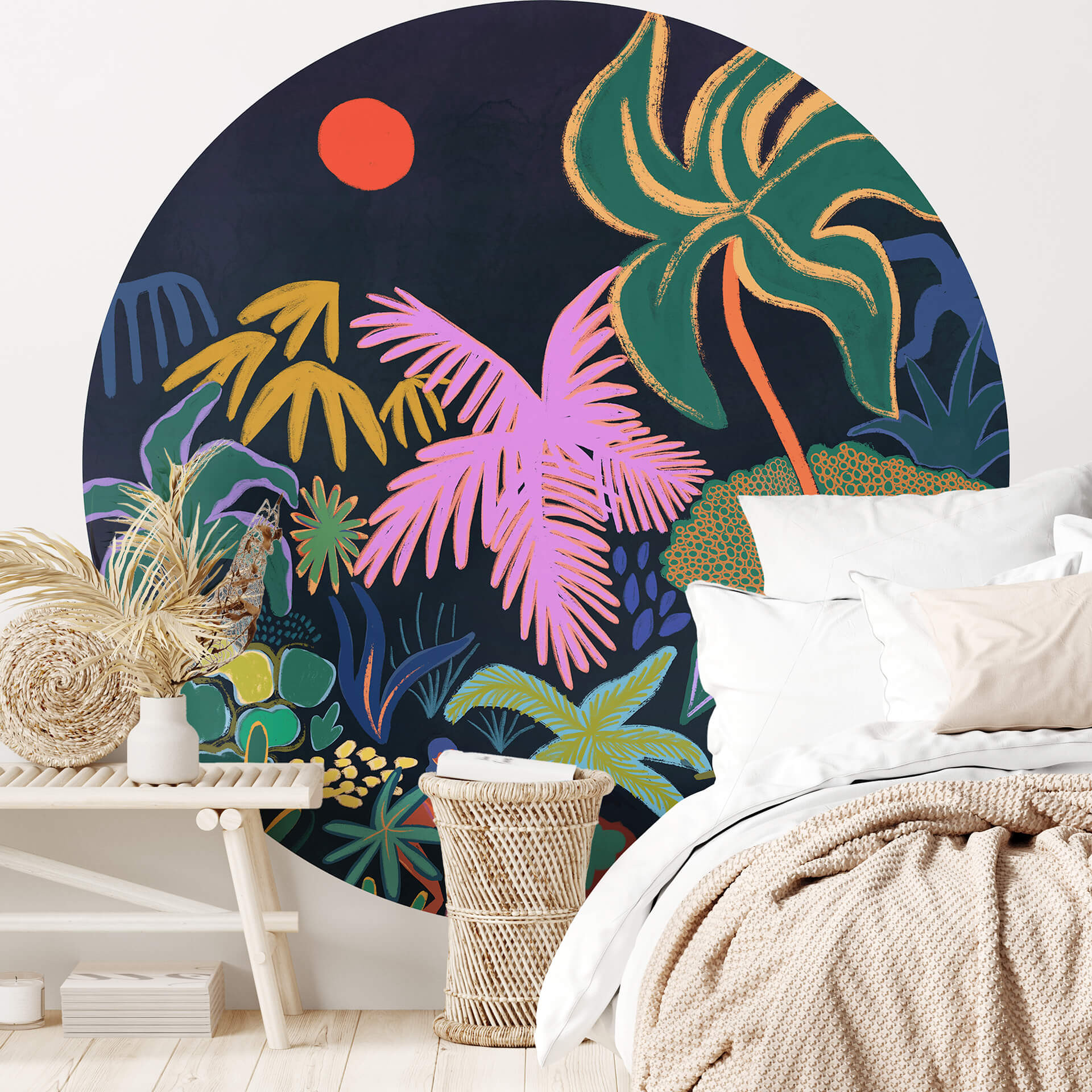 Behangcirkel Arty Guava - Exotic Jungle - vliesbehang/zelfklevend vliesbehang