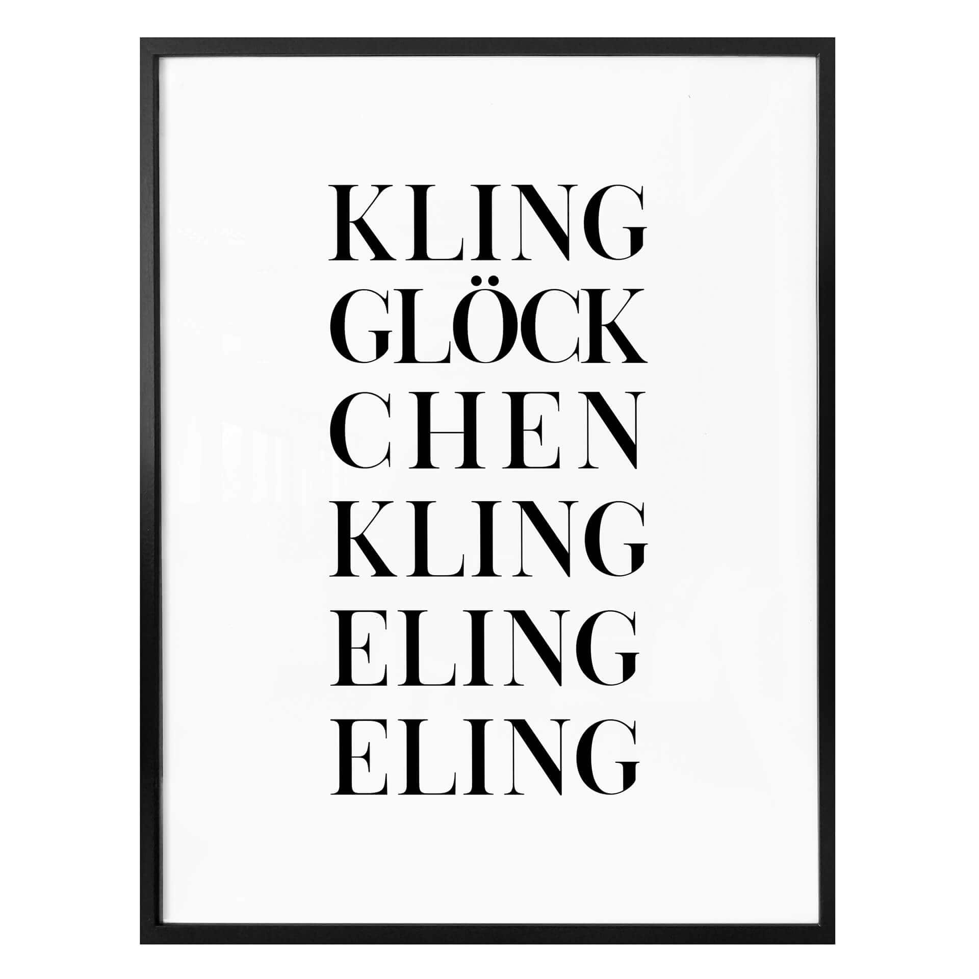 Poster Kling Glöckchen
